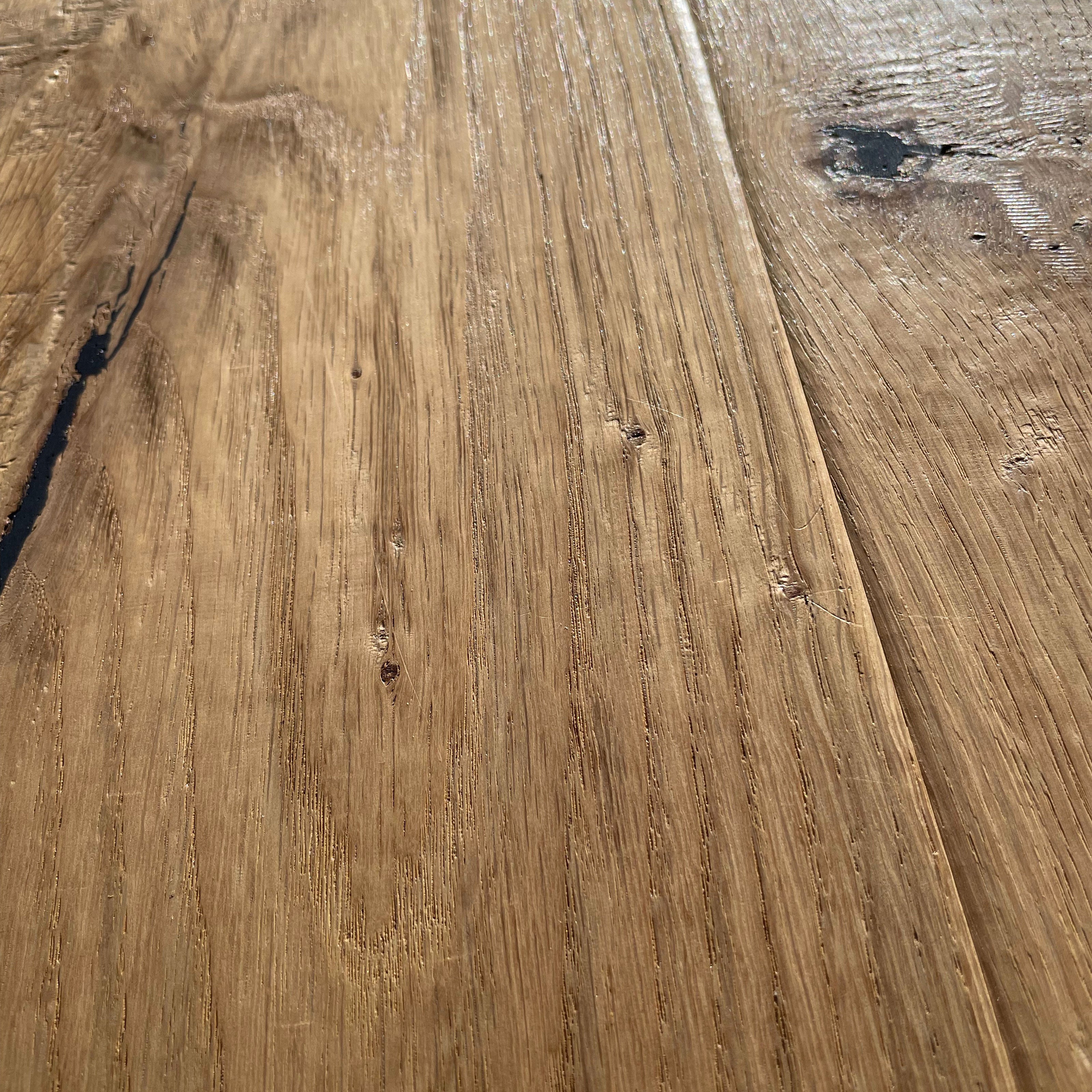 Maxilistone parquet "I MANUFATTI" quercia BIANCA Olio/Cera 12x158x600/1830 piallata e bisellata a mano - Eternal Parquet