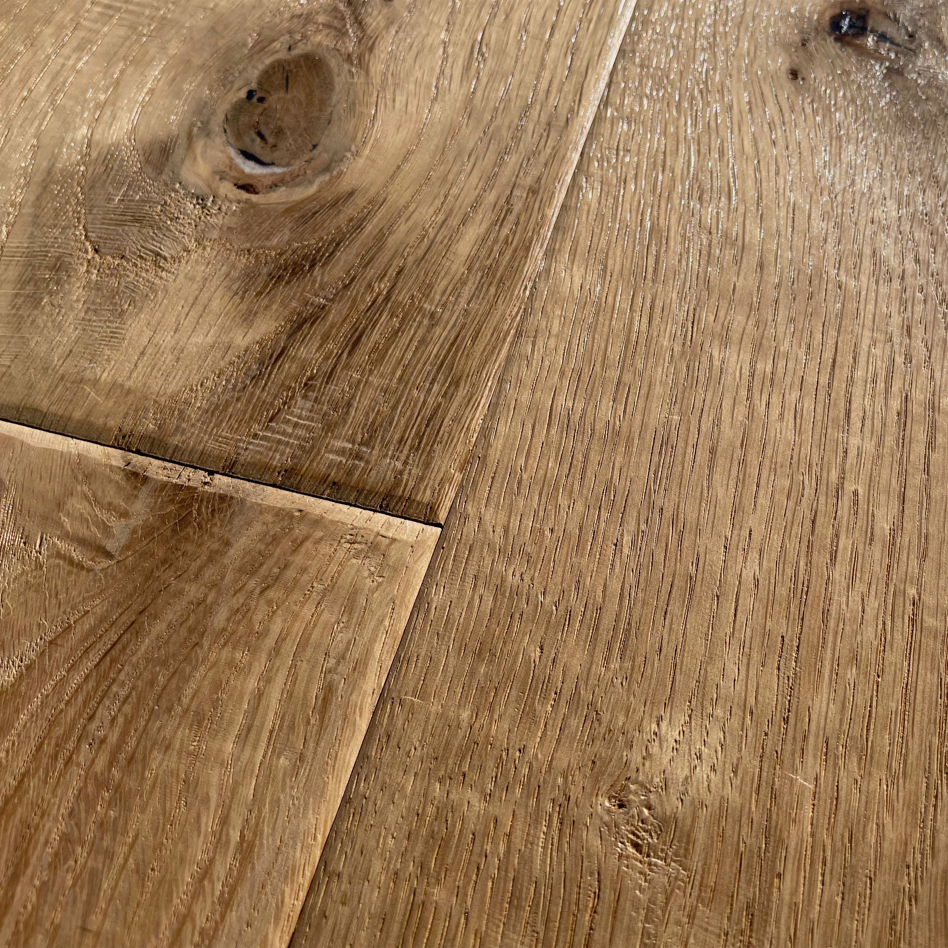 Maxilistone parquet "I MANUFATTI" quercia BIANCA Olio/Cera 12x158x600/1830 piallata e bisellata a mano - Eternal Parquet