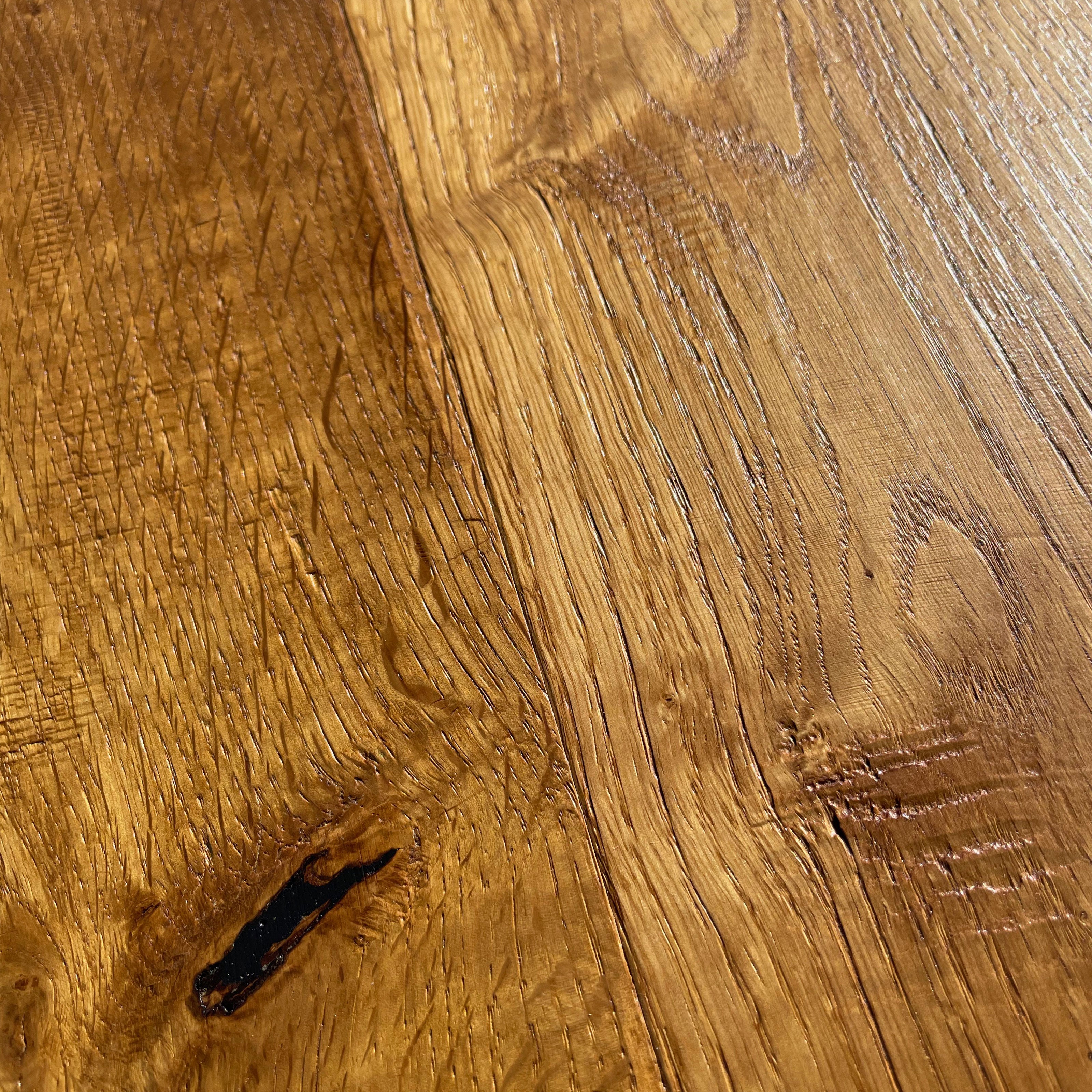 Maxilistone parquet "I MANUFATTI" quercia MIELE Olio/Cera 12x158x600/1830 piallata e bisellata a mano - Eternal Parquet