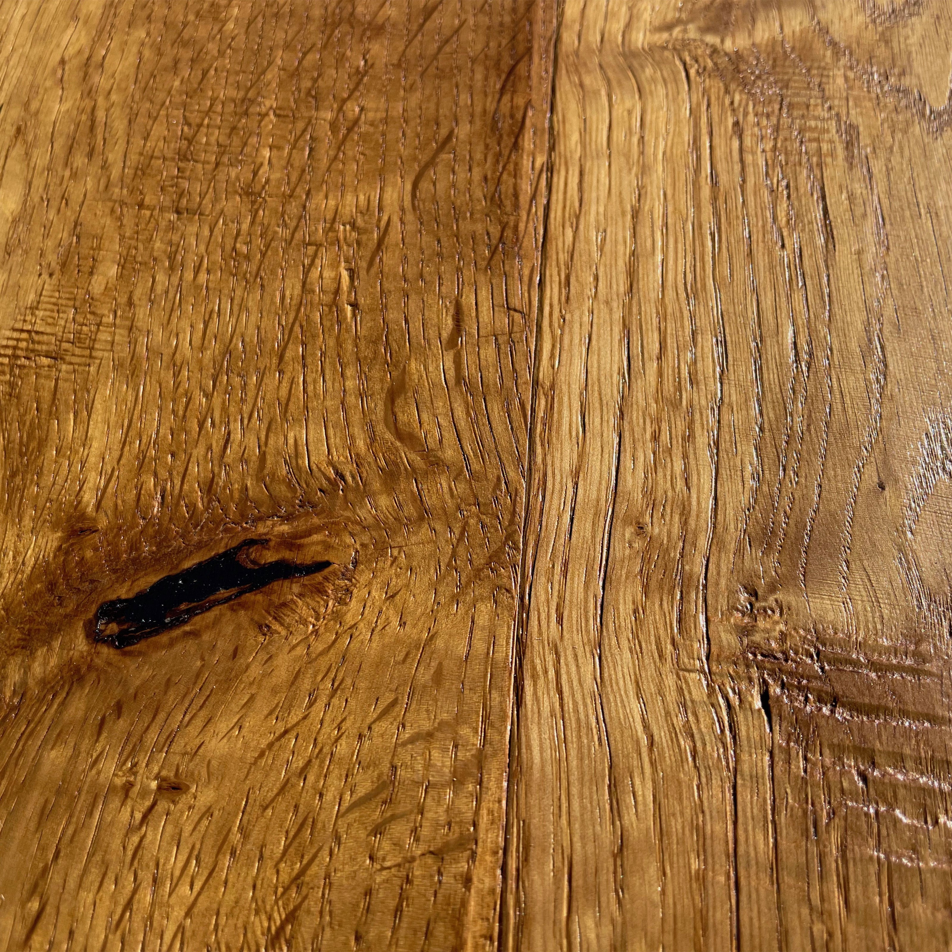 Maxilistone parquet "I MANUFATTI" quercia MIELE Olio/Cera 12x158x600/1830 piallata e bisellata a mano - Eternal Parquet