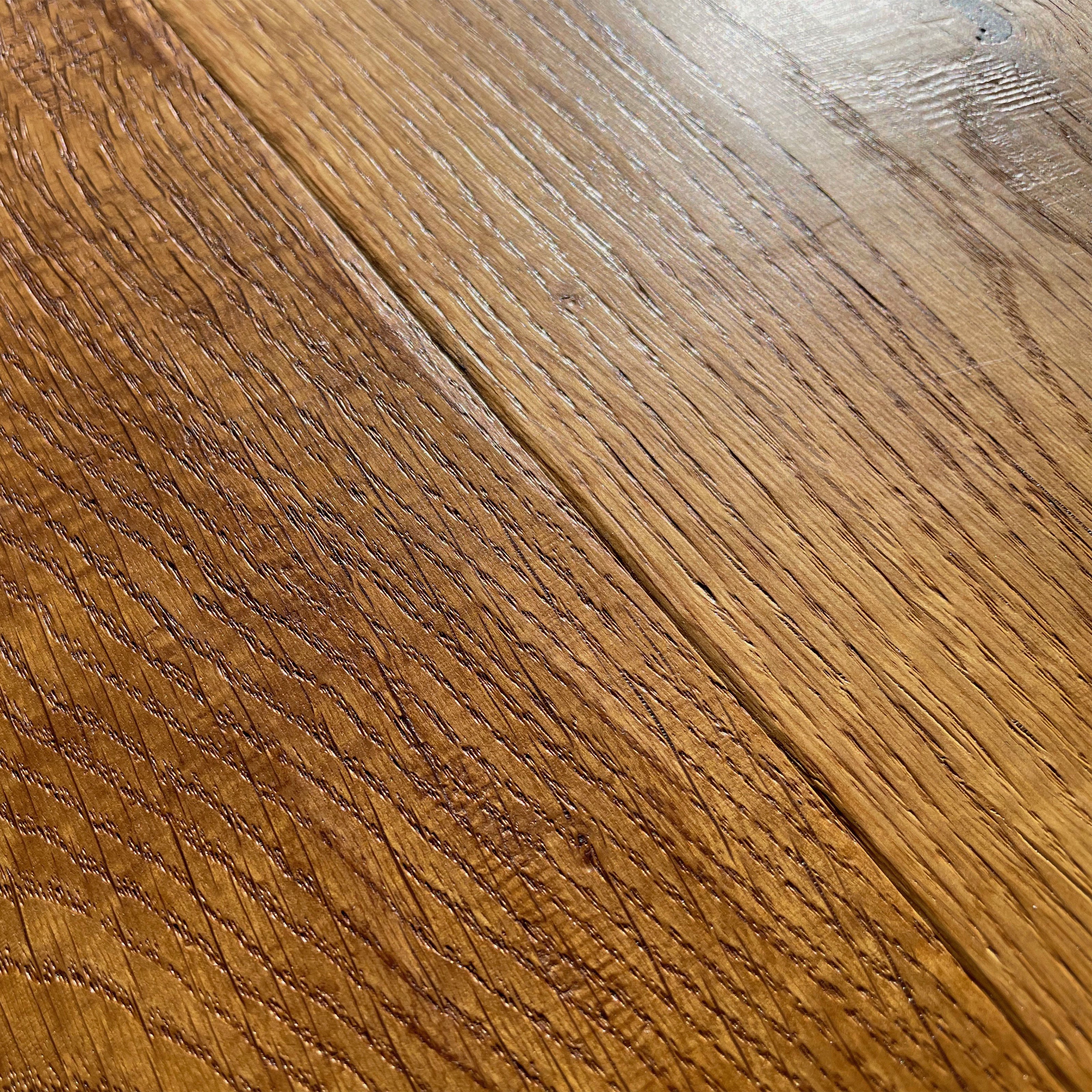 Maxilistone parquet "I MANUFATTI" quercia MIELE Olio/Cera 12x158x600/1830 piallata e bisellata a mano - Eternal Parquet