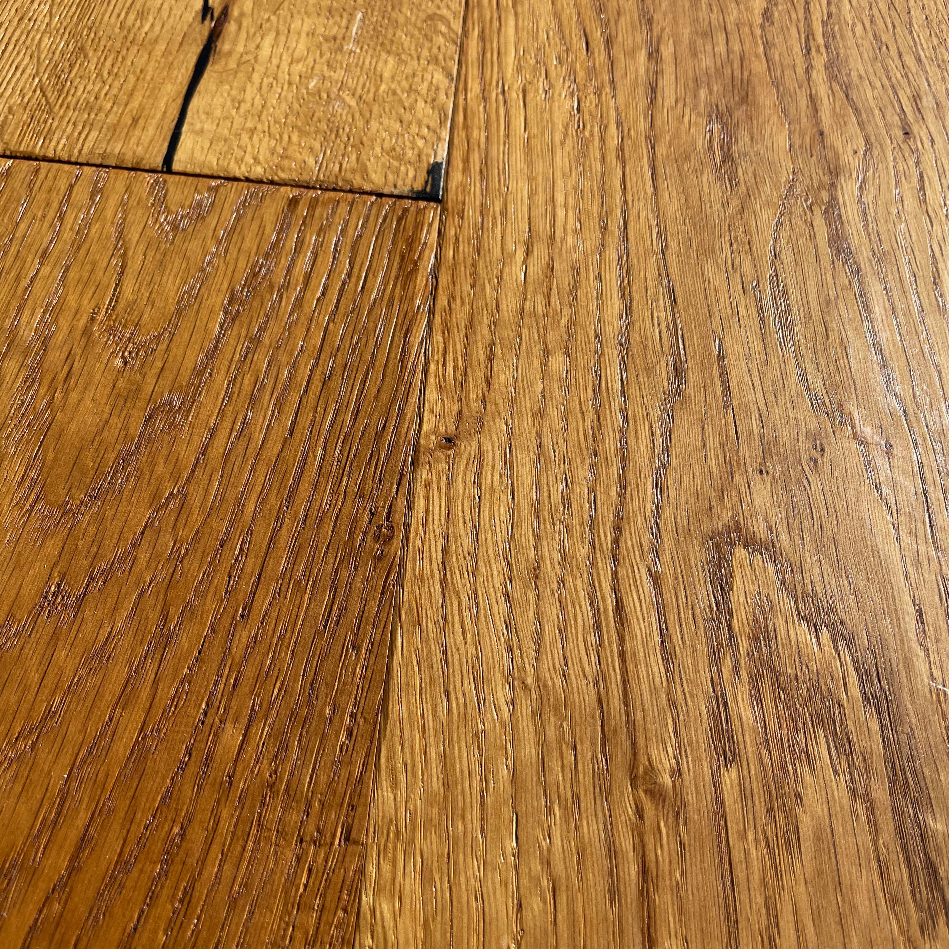 Maxilistone parquet "I MANUFATTI" quercia MIELE Olio/Cera 12x158x600/1830 piallata e bisellata a mano - Eternal Parquet