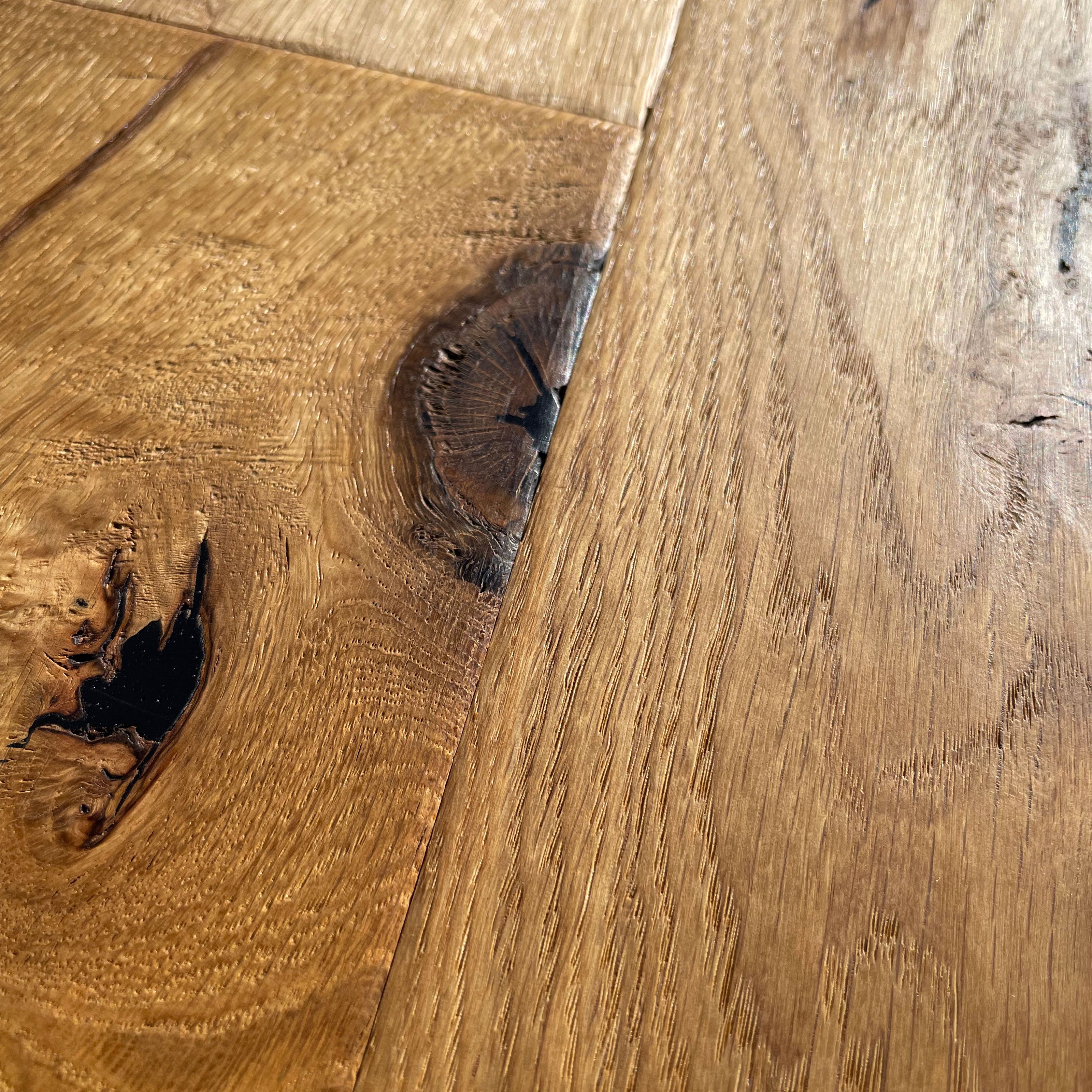 Maxilistone parquet "I MANUFATTI" quercia NATURALE Olio/Cera 12x158x600/1830 piallata e bisellata a mano - Eternal Parquet