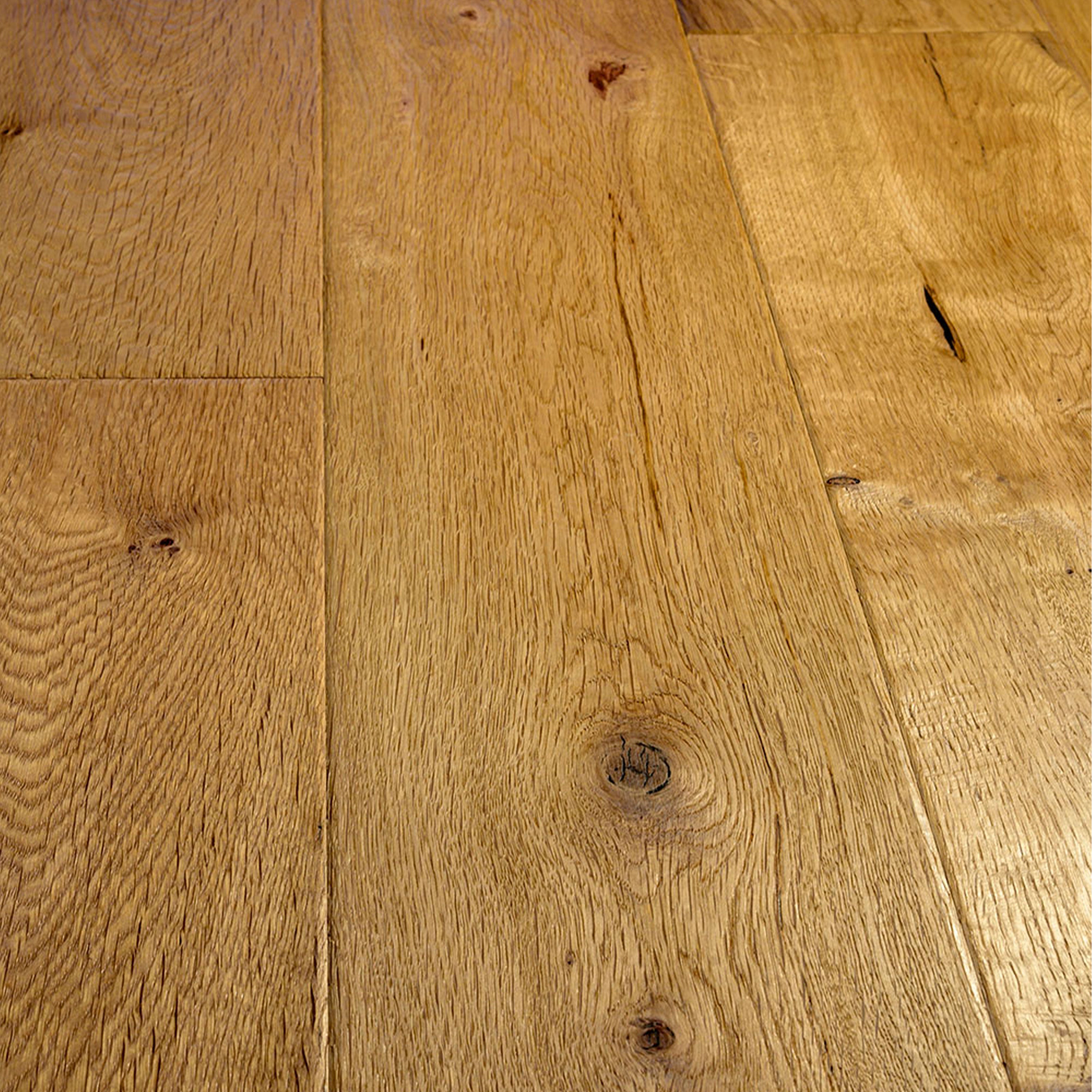 Maxilistone parquet "I MANUFATTI" quercia NATURALE Olio/Cera 12x158x600/1830 piallata e bisellata a mano - Eternal Parquet