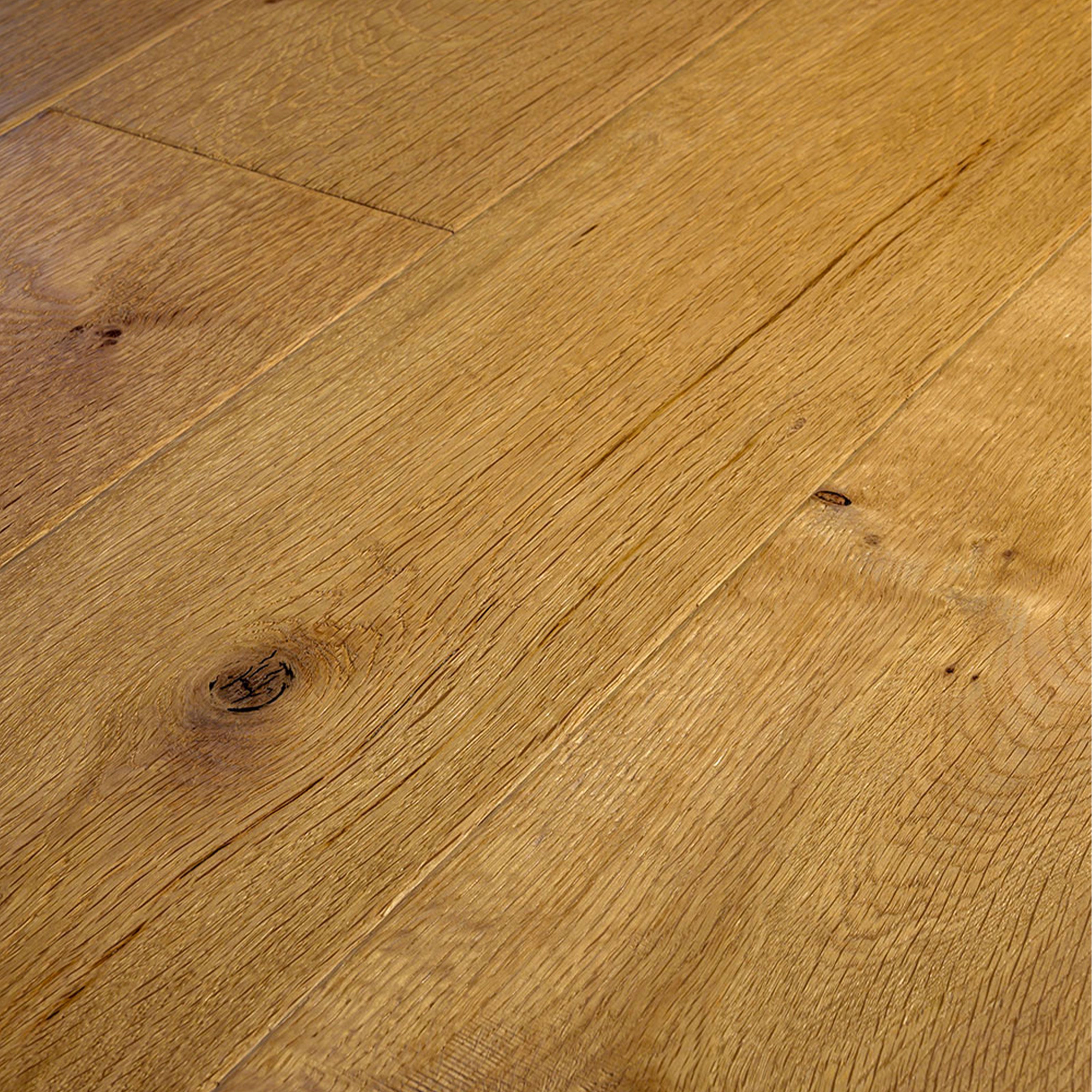 Maxilistone parquet "I MANUFATTI" quercia NATURALE Olio/Cera 12x158x600/1830 piallata e bisellata a mano - Eternal Parquet