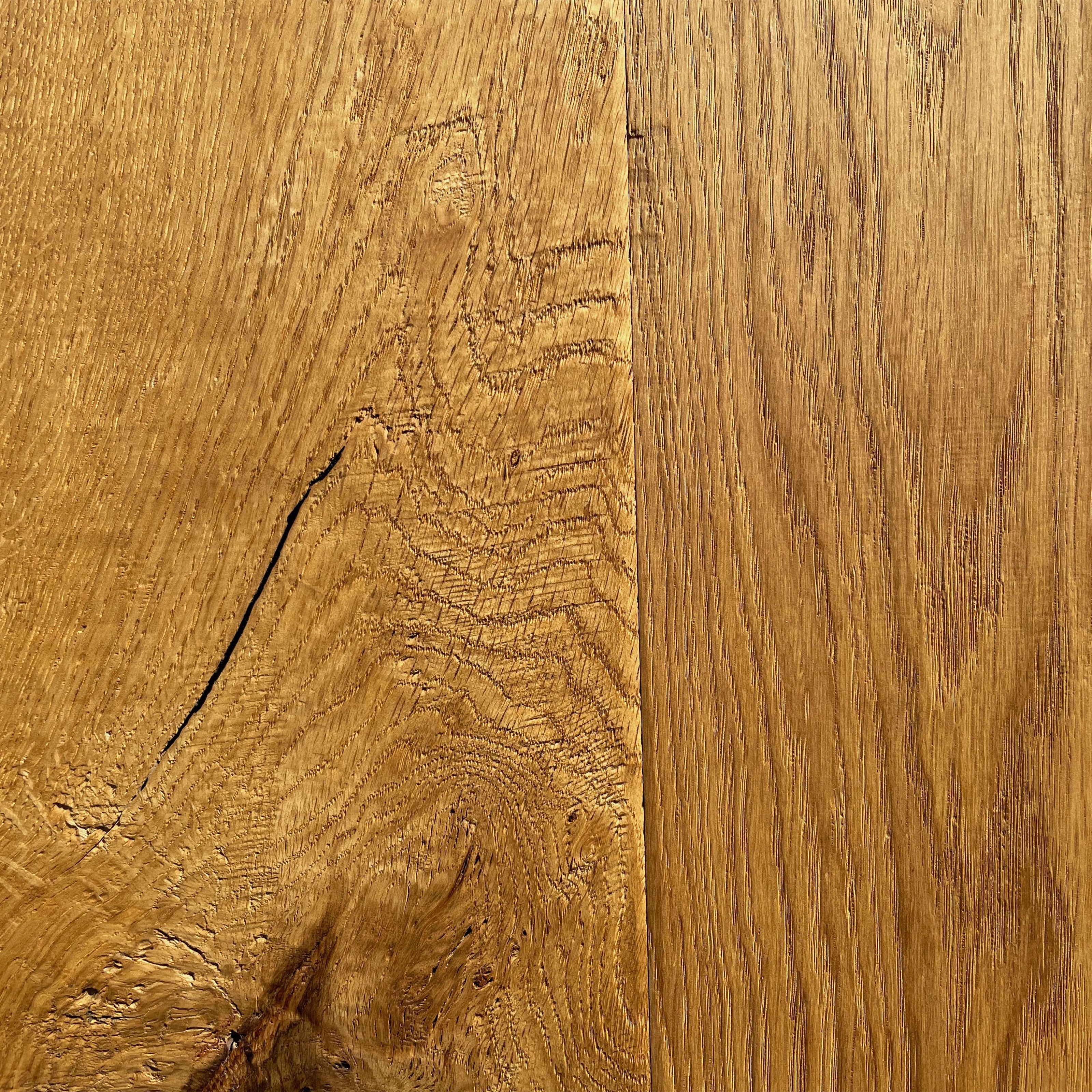 Maxilistone parquet "I MANUFATTI" quercia NATURALE Olio/Cera 12x158x600/1830 piallata e bisellata a mano - Eternal Parquet