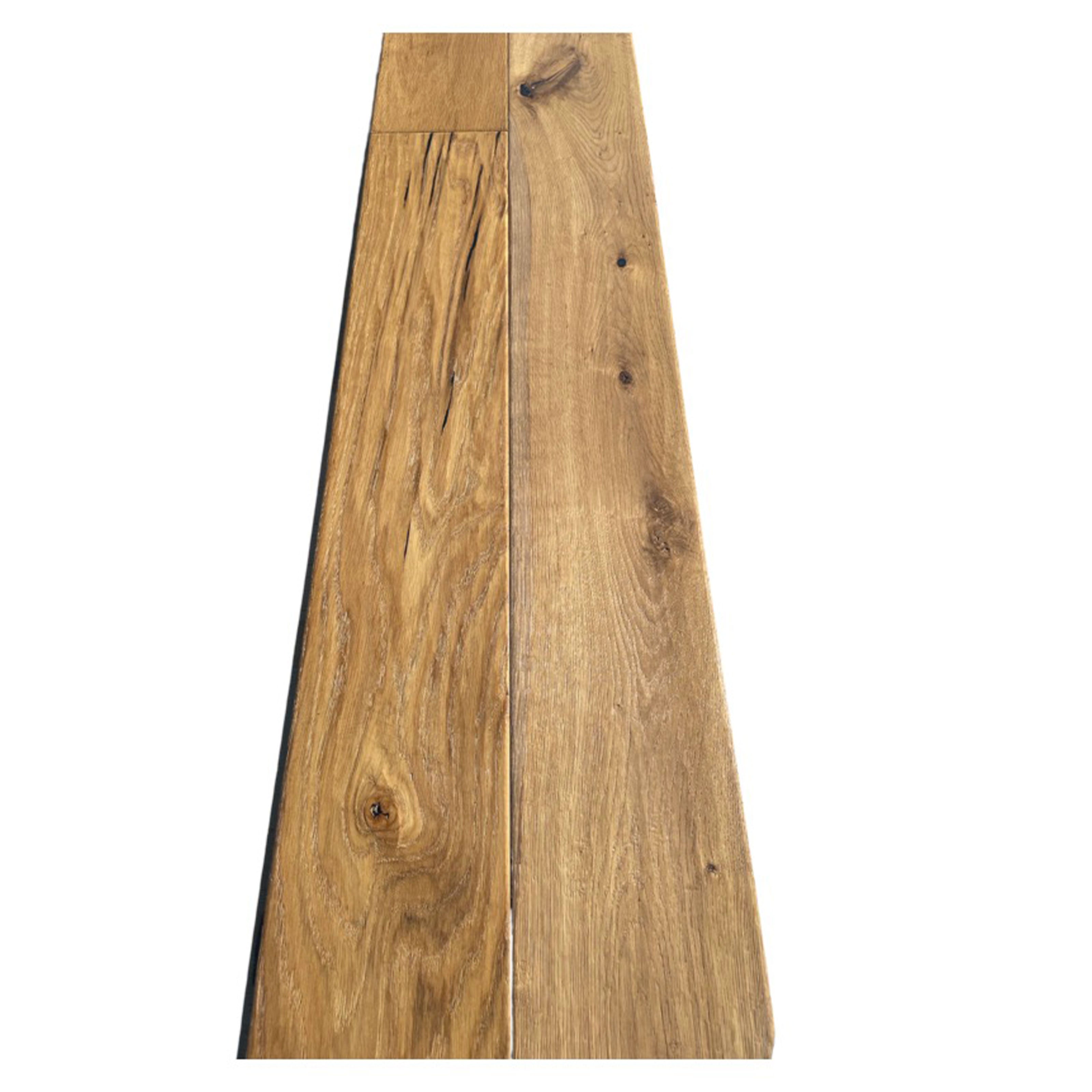 Maxilistone parquet "I MANUFATTI" quercia TERRA Olio/Cera 12x158x600/1830 piallata e bisellata a mano - Eternal Parquet