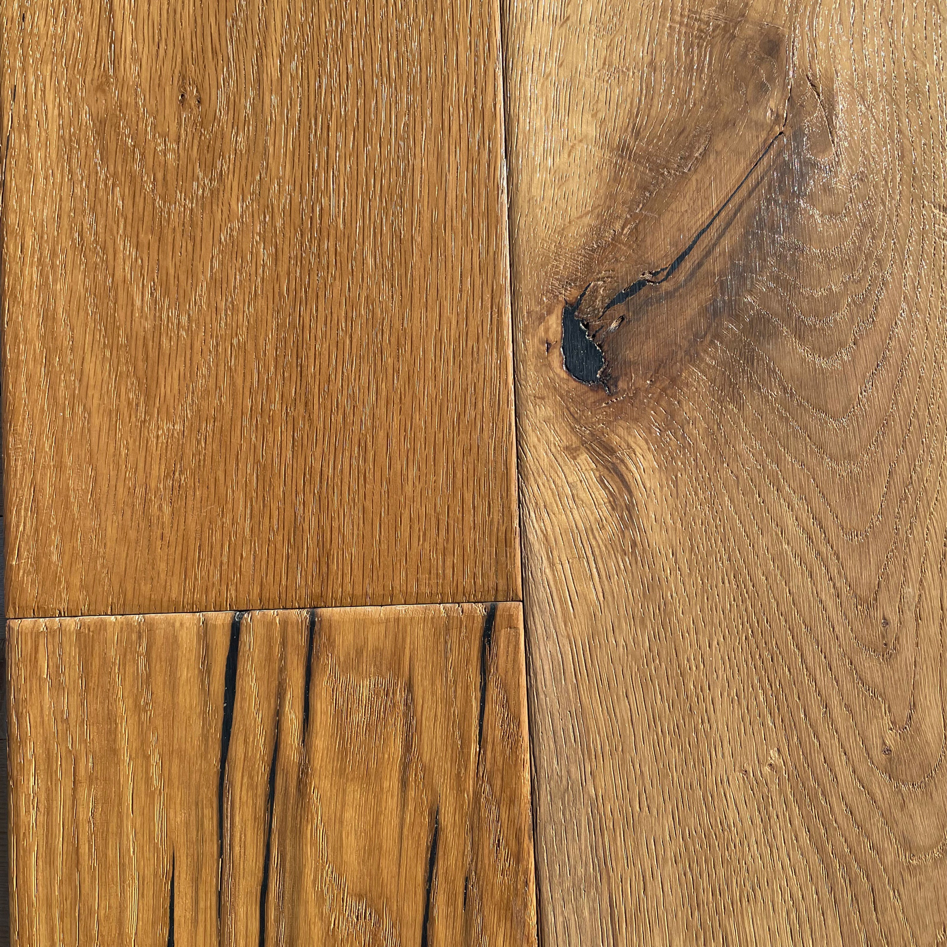 Maxilistone parquet "I MANUFATTI" quercia TERRA Olio/Cera 12x158x600/1830 piallata e bisellata a mano - Eternal Parquet