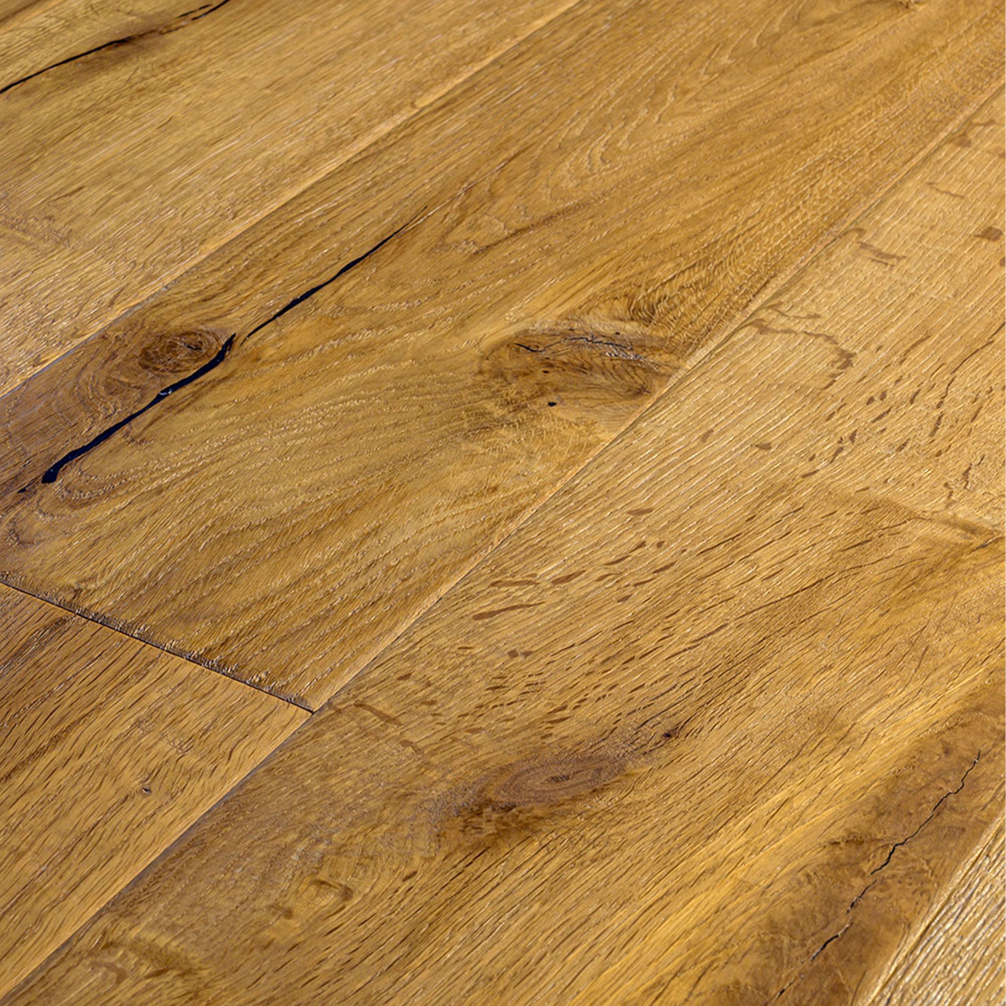 Maxilistone parquet "I MANUFATTI" quercia TERRA Olio/Cera 12x158x600/1830 piallata e bisellata a mano - Eternal Parquet