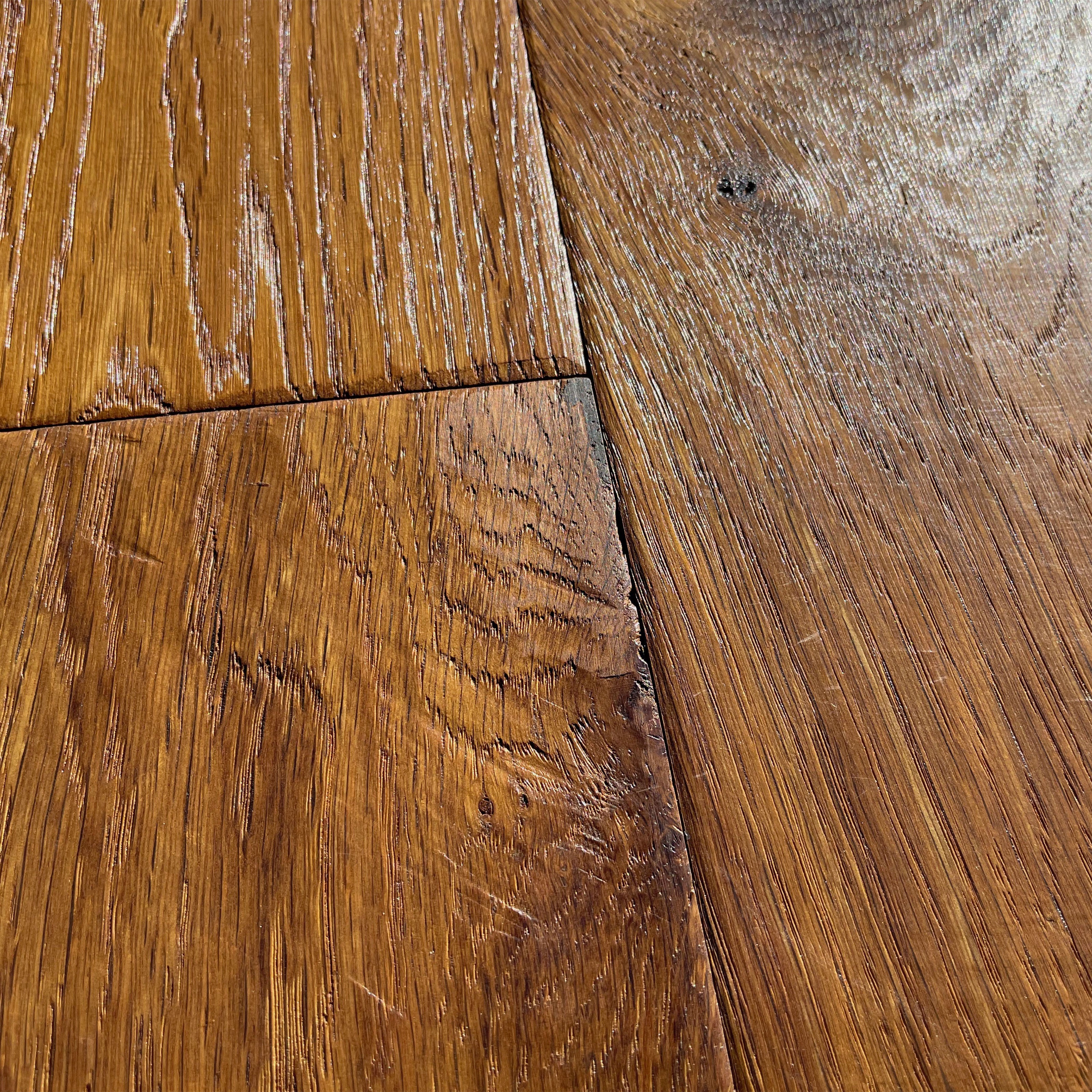 Maxilistone parquet "I MANUFATTI" quercia Thermo Olio/Cera 12x158x600/1830 piallata e bisellata a mano - Eternal Parquet