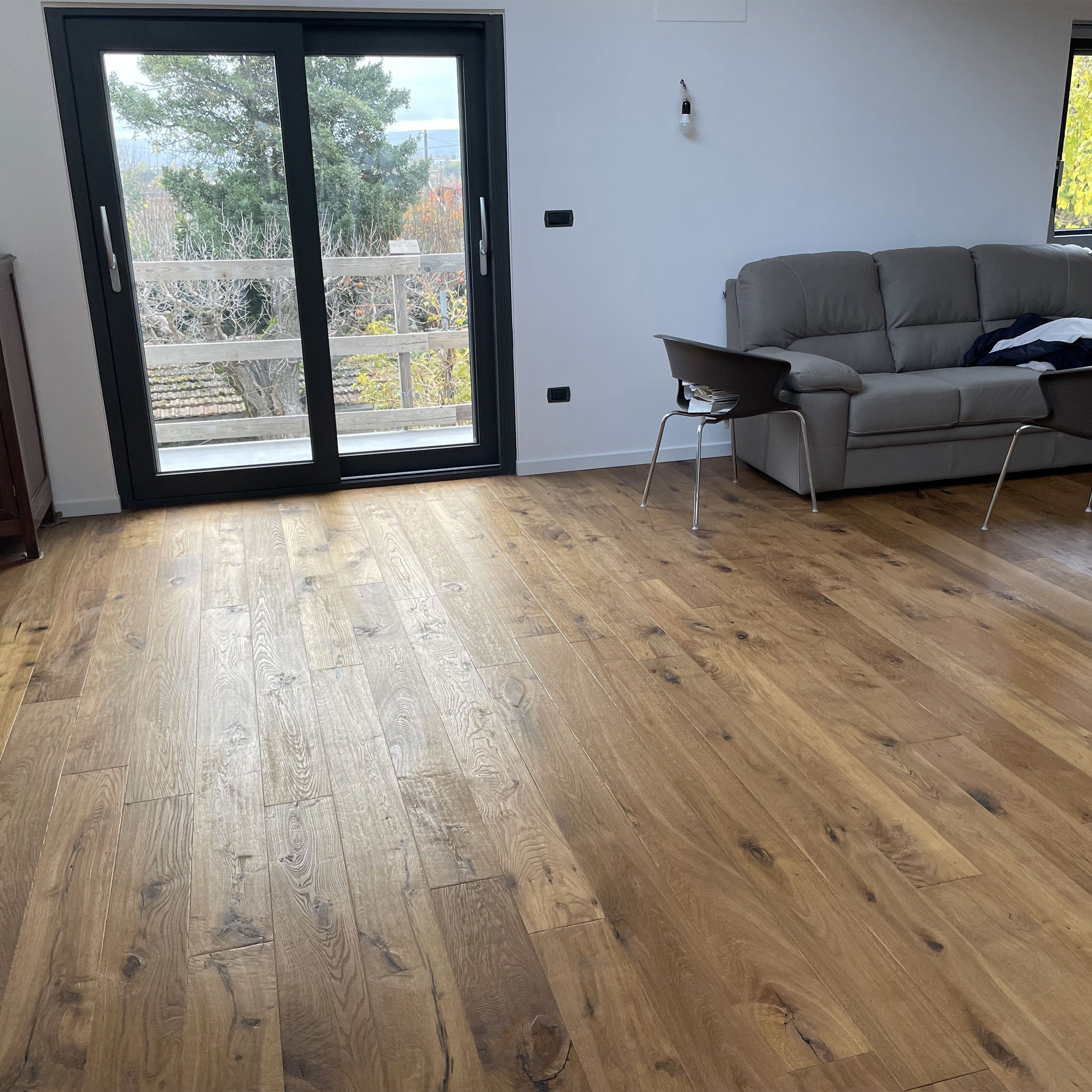 Maxilistone parquet "I MANUFATTI" quercia Thermo Olio/Cera 12x158x600/1830 piallata e bisellata a mano - Eternal Parquet