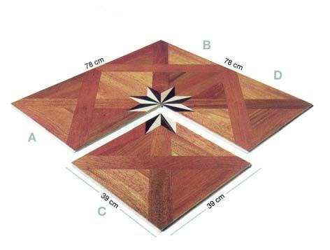 ***LOTTO STOCK*** parquet prefinito classico quadrotte VERSAILLE CILIEGIO 390x390x14mm verniciato OPACO - Eternal Parquet