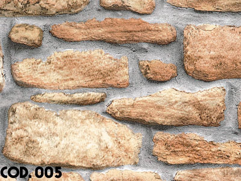 Rotolo di plastica adesiva effetto Mattoni, legno, pietre 15mt x 45cm per mobili - Eternal Parquet