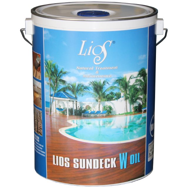 Lios sundeck W Oil no slip olio impregnante per legno decking esterno 1L-5L - Eternal Parquet