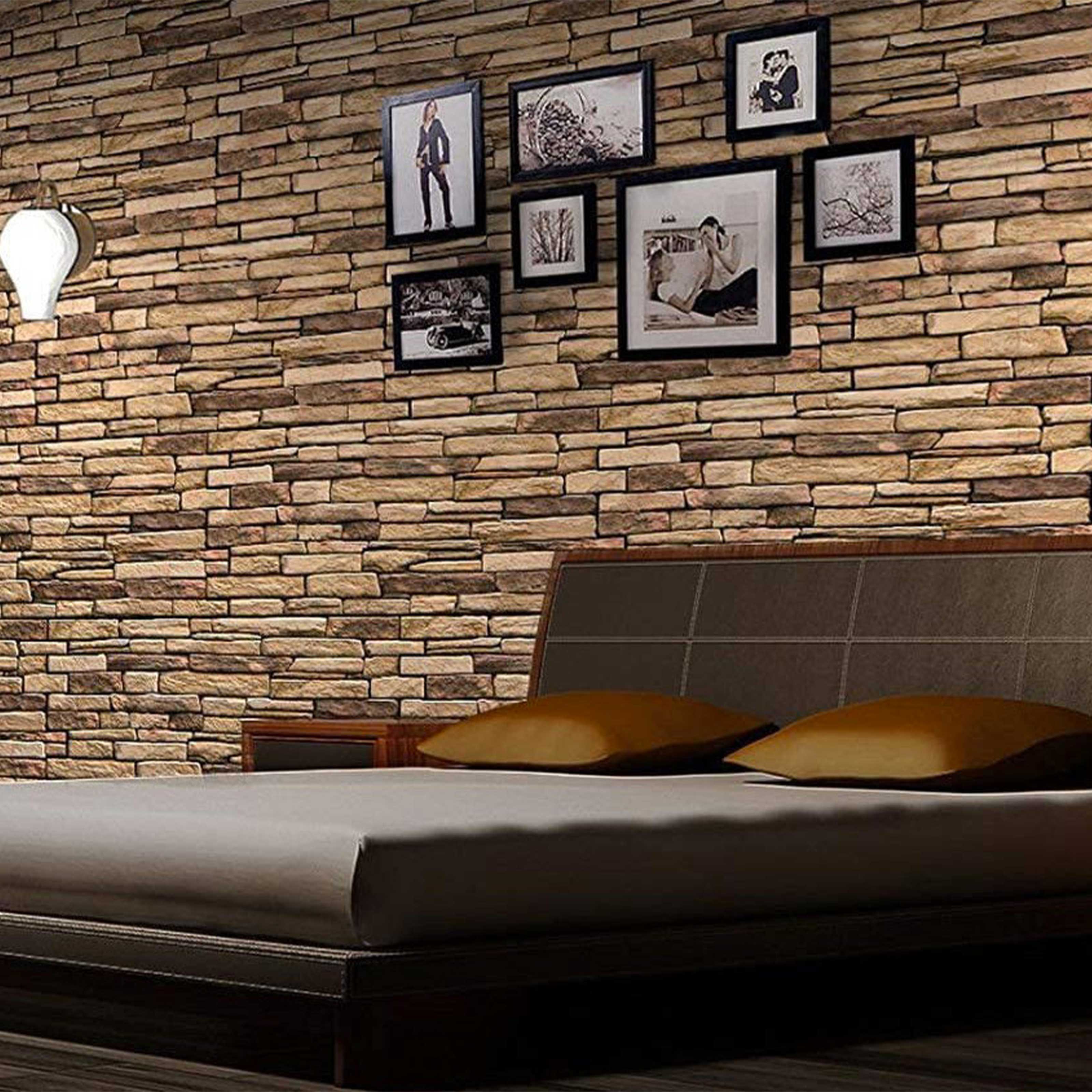 Pannelli 3D Rivestimento a parete in PVC effetto pietra, cementine, Maioliche, legno Realistici e isolanti. Eternal Parquet