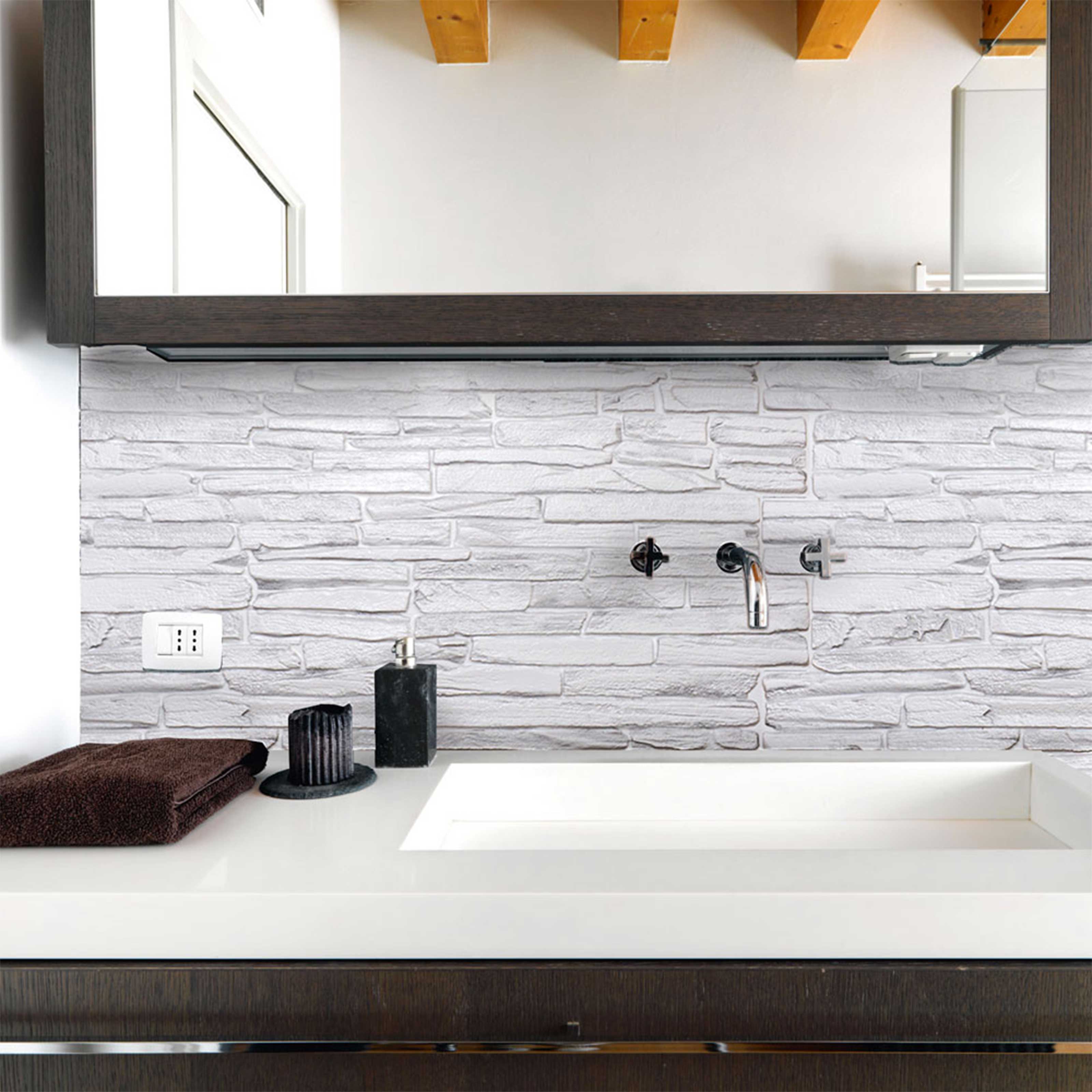 Pannelli 3D Rivestimento a parete in PVC effetto pietra, cementine, Maioliche, legno Realistici e isolanti. Eternal Parquet