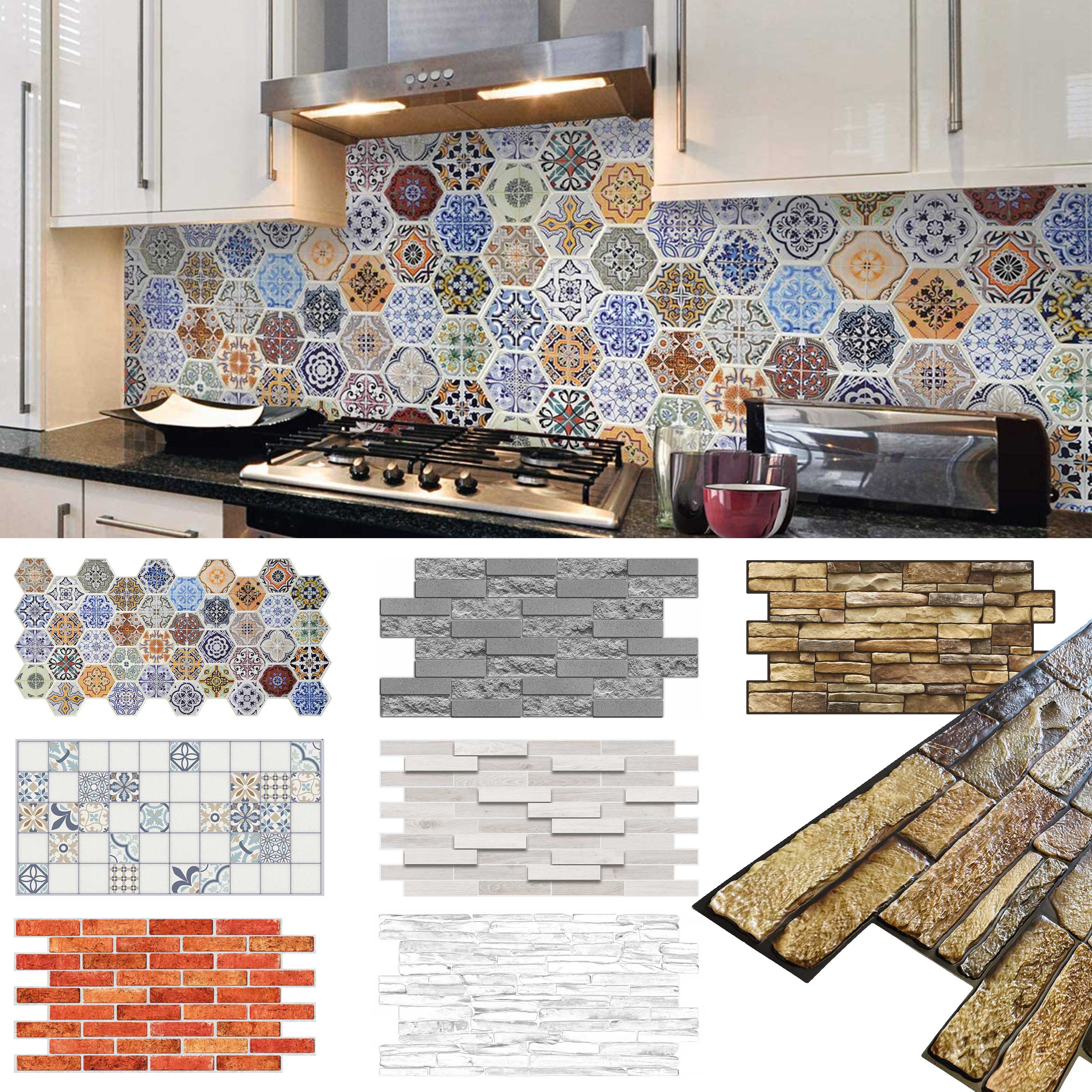 Pannelli 3D Rivestimento a parete in PVC effetto pietra, cementine, Maioliche, legno Realistici e isolanti. Eternal Parquet