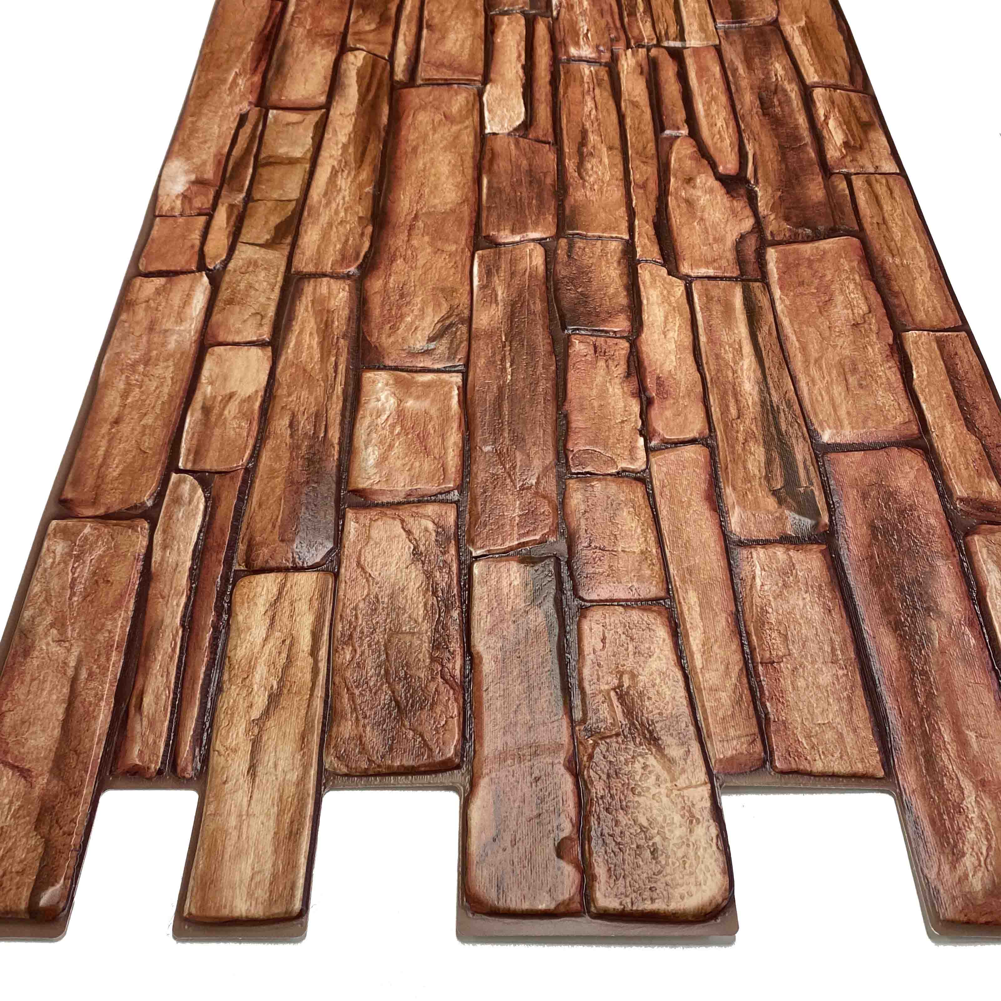 Pannelli 3D Rivestimento a parete in PVC effetto pietra,mattoni,ceramiche, legno Realistici e isolanti. Eternal Parquet