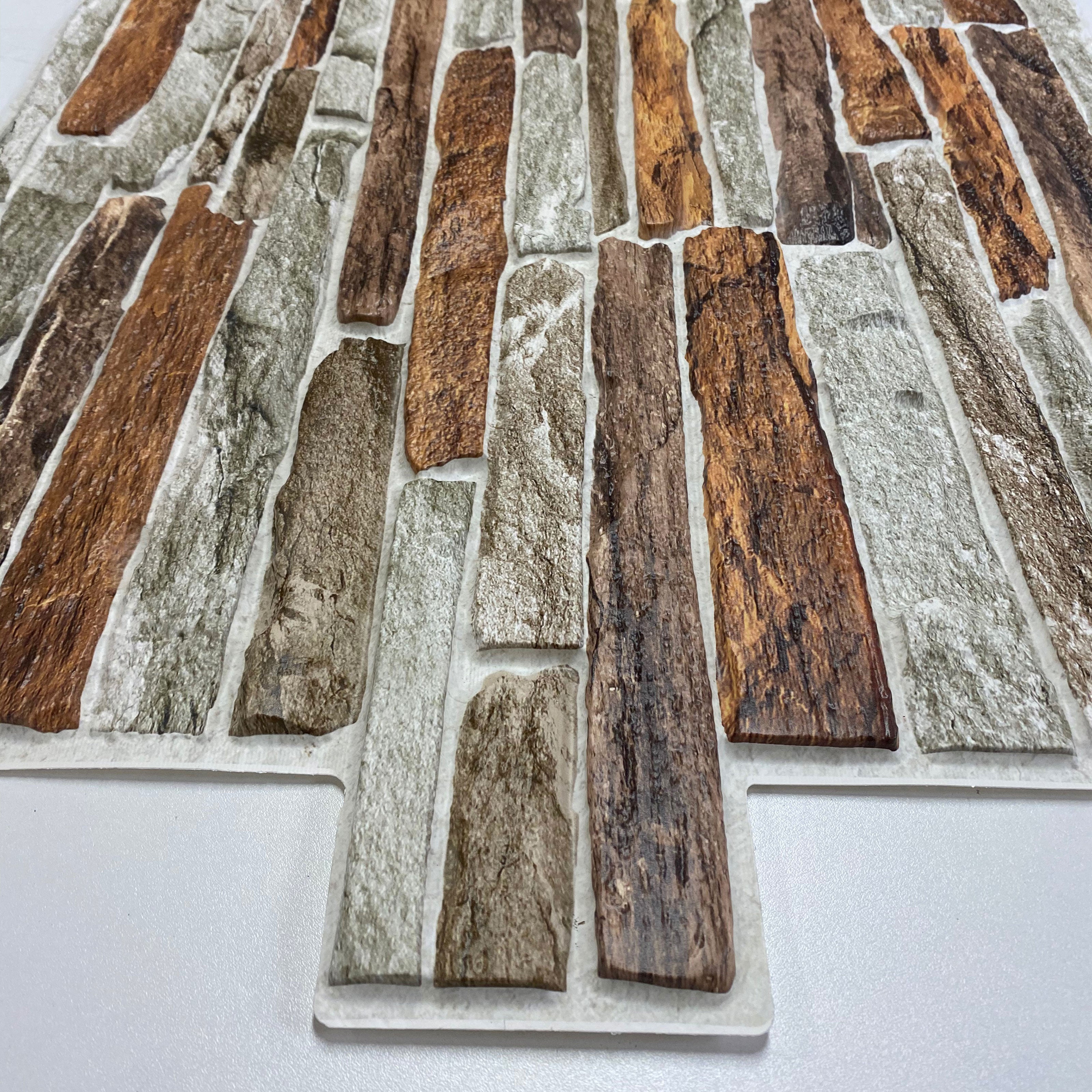 Pannelli 3D Rivestimento a parete in PVC effetto pietra,mattoni,ceramiche, legno Realistici e isolanti. Eternal Parquet