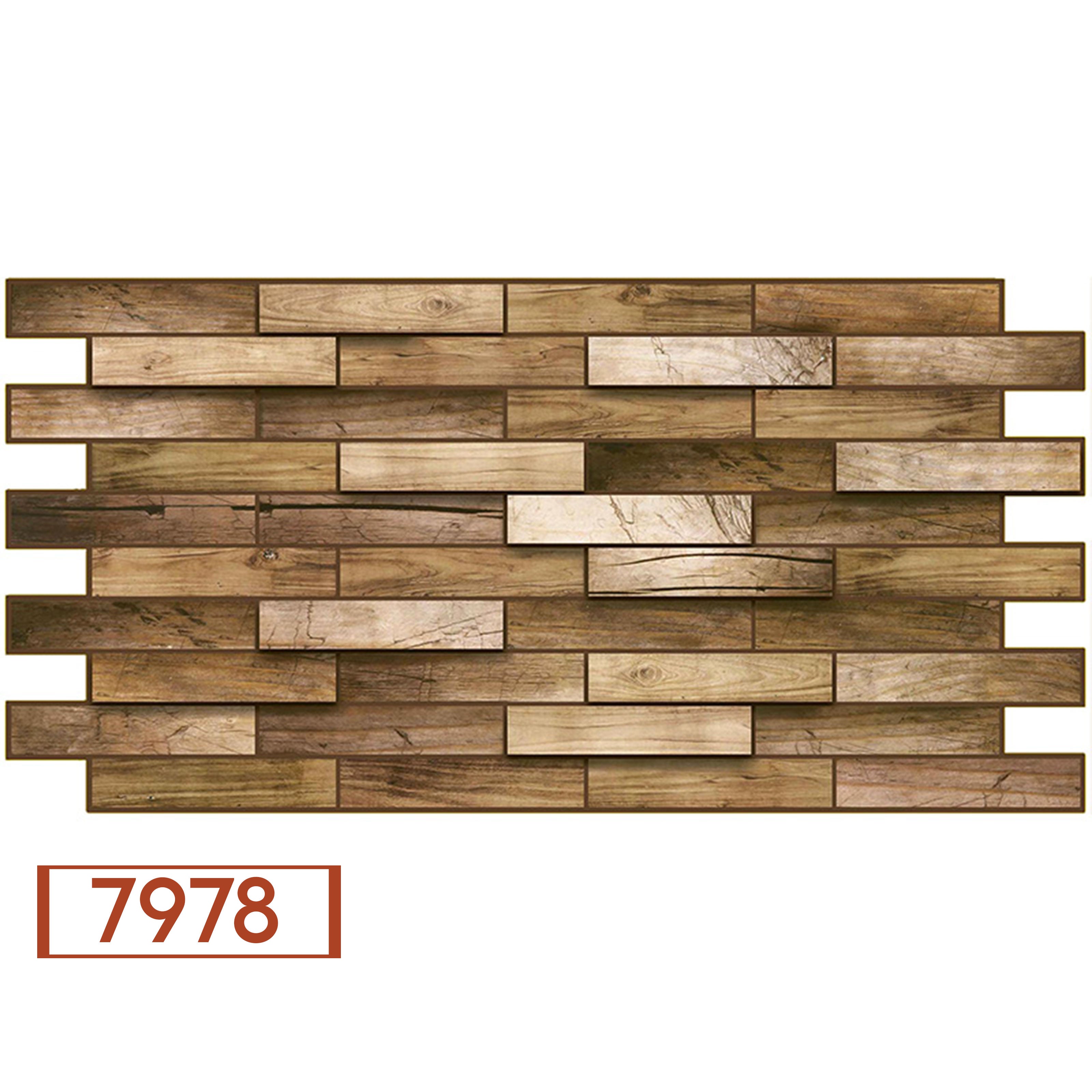 Pannelli 3D Rivestimento a parete in PVC effetto pietra, mosaico, legno Realistici e isolanti. - Eternal Parquet