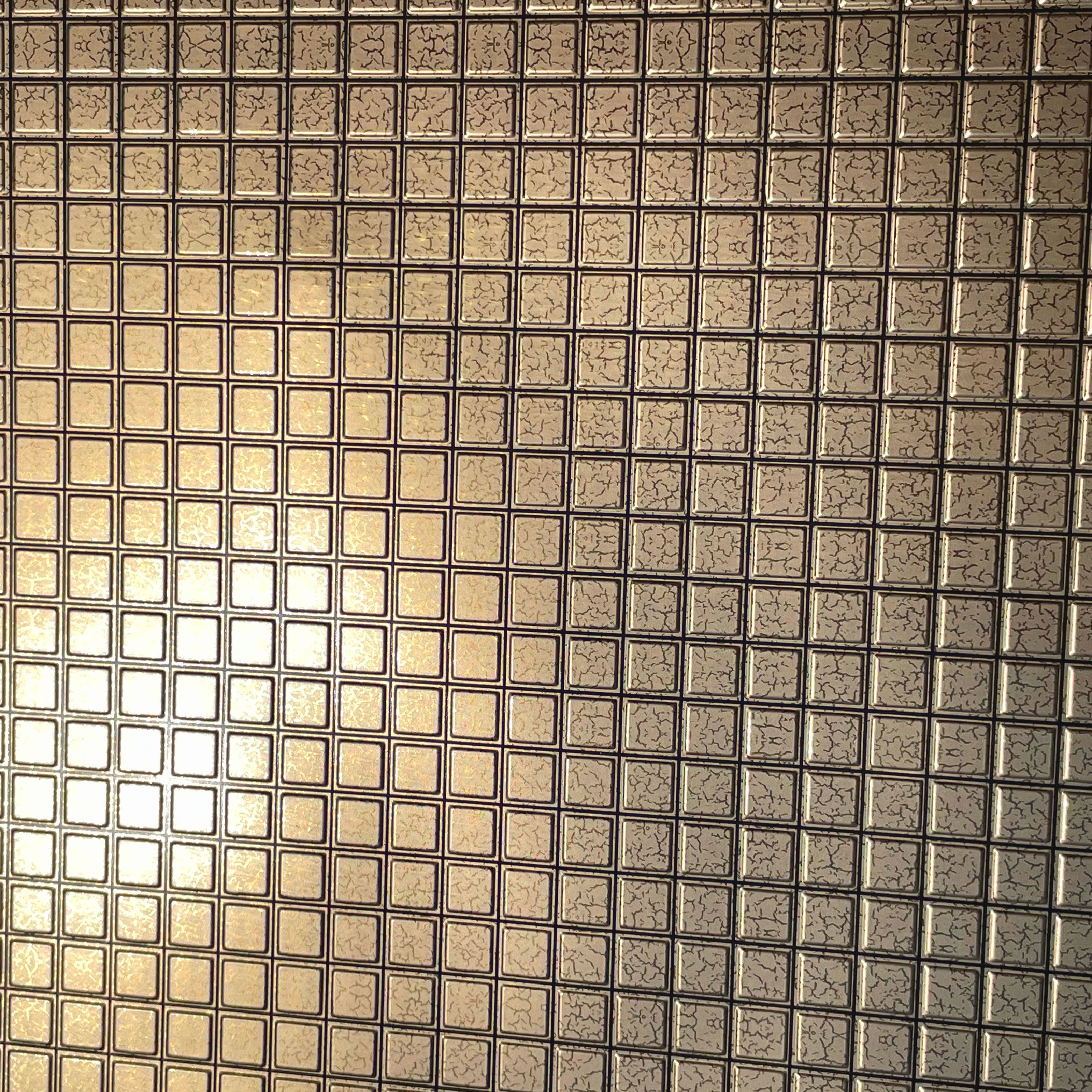 MAXI Pannelli 3D HI-RES Rivestimento a parete in PVC - MOSAICO ORO- Realistici e isolanti. - Eternal Parquet