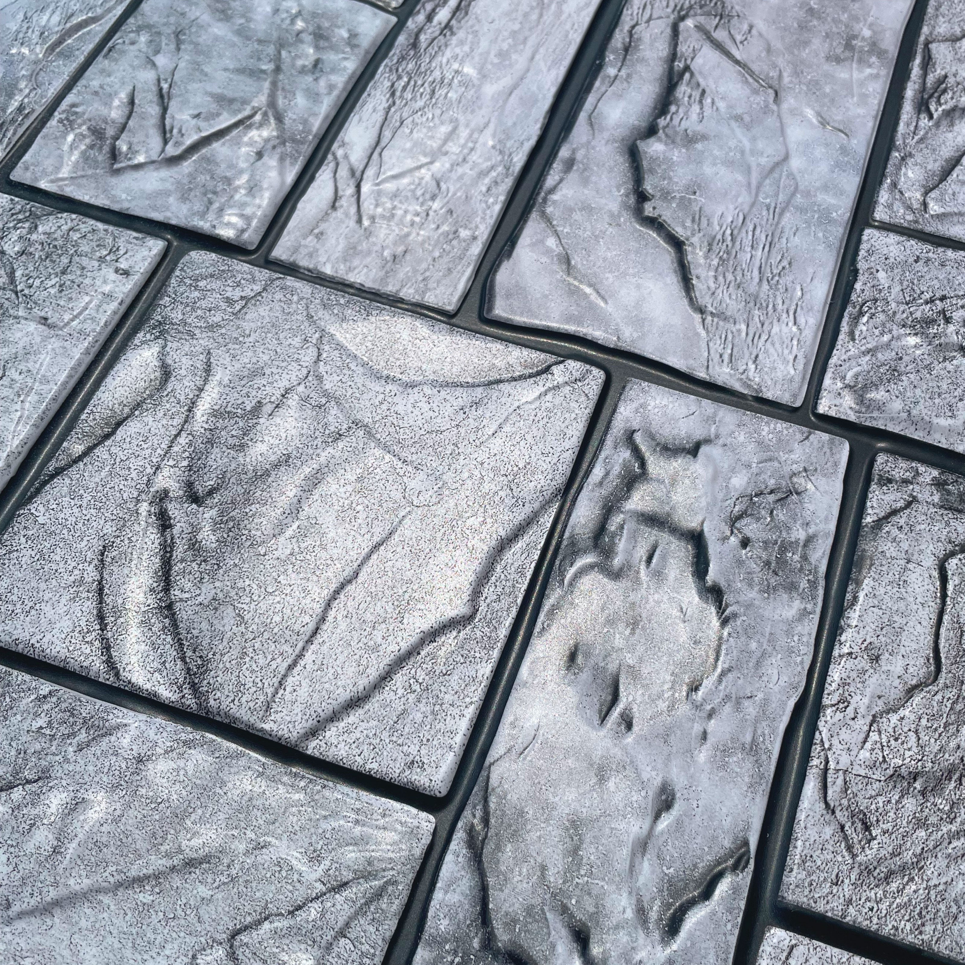 MAXI Pannelli 3D HI-RES Rivestimento a parete in PVC - PIETRA MASSICCIA- Realistici e isolanti. - Eternal Parquet