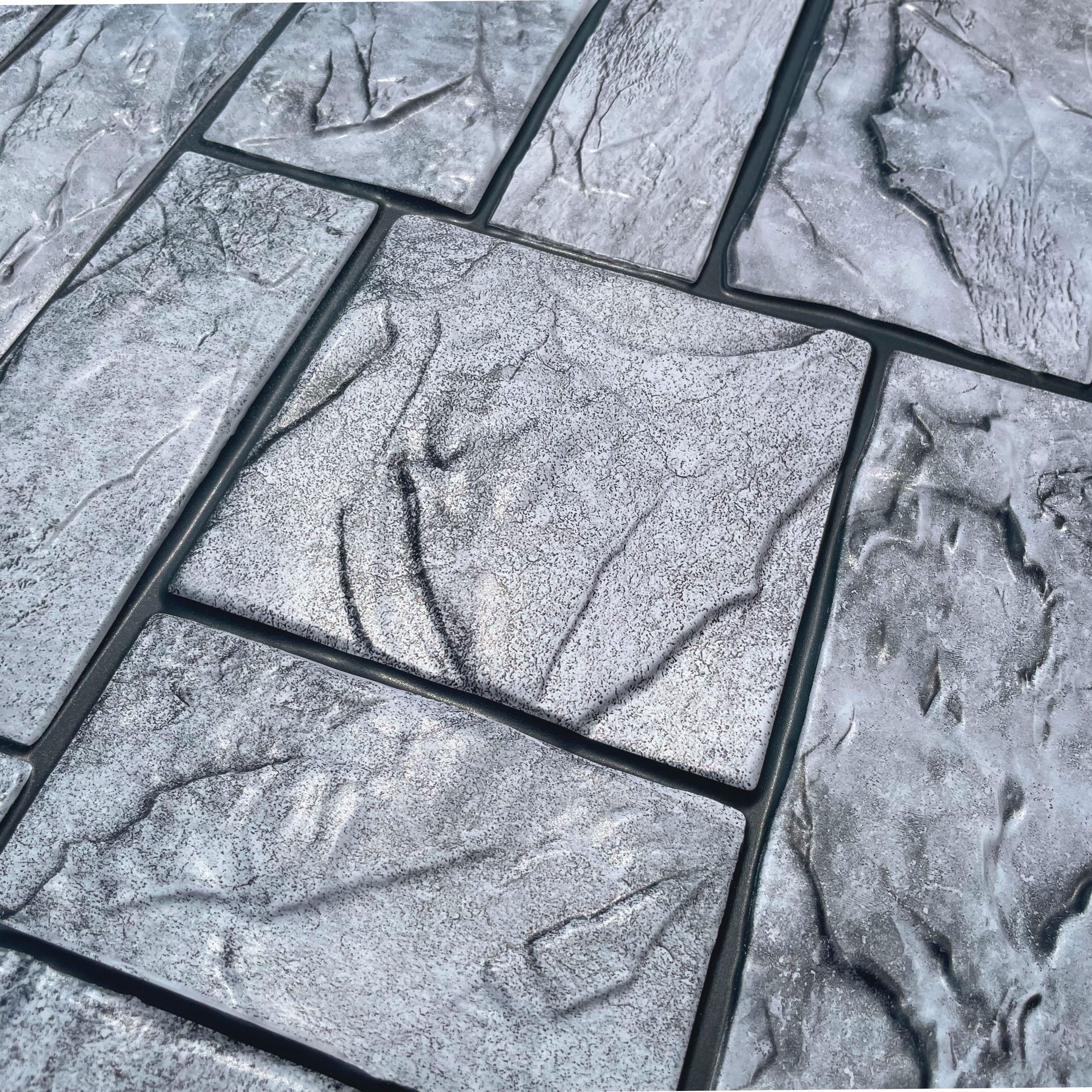 MAXI Pannelli 3D HI-RES Rivestimento a parete in PVC - PIETRA MASSICCIA- Realistici e isolanti. - Eternal Parquet