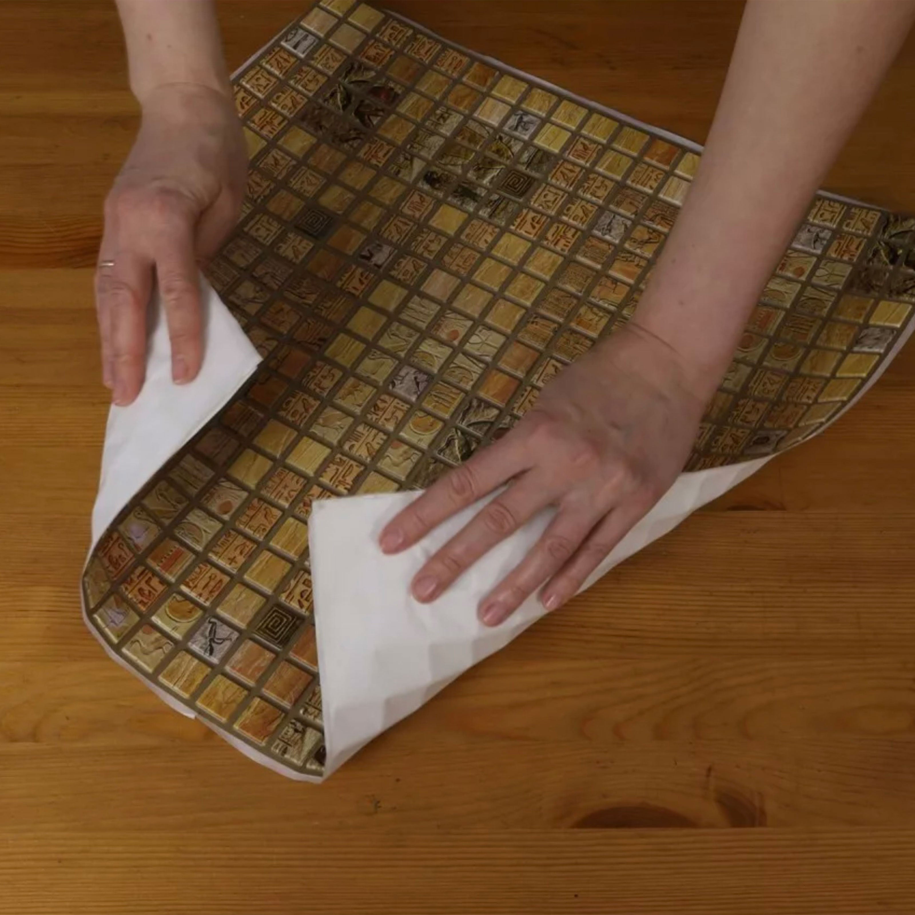 Pannelli 3D "AUTOADESIVI" in PVC EGYPT effetto MOSAICO BAGNO DOCCIA Realistici e isolanti. - Eternal Parquet