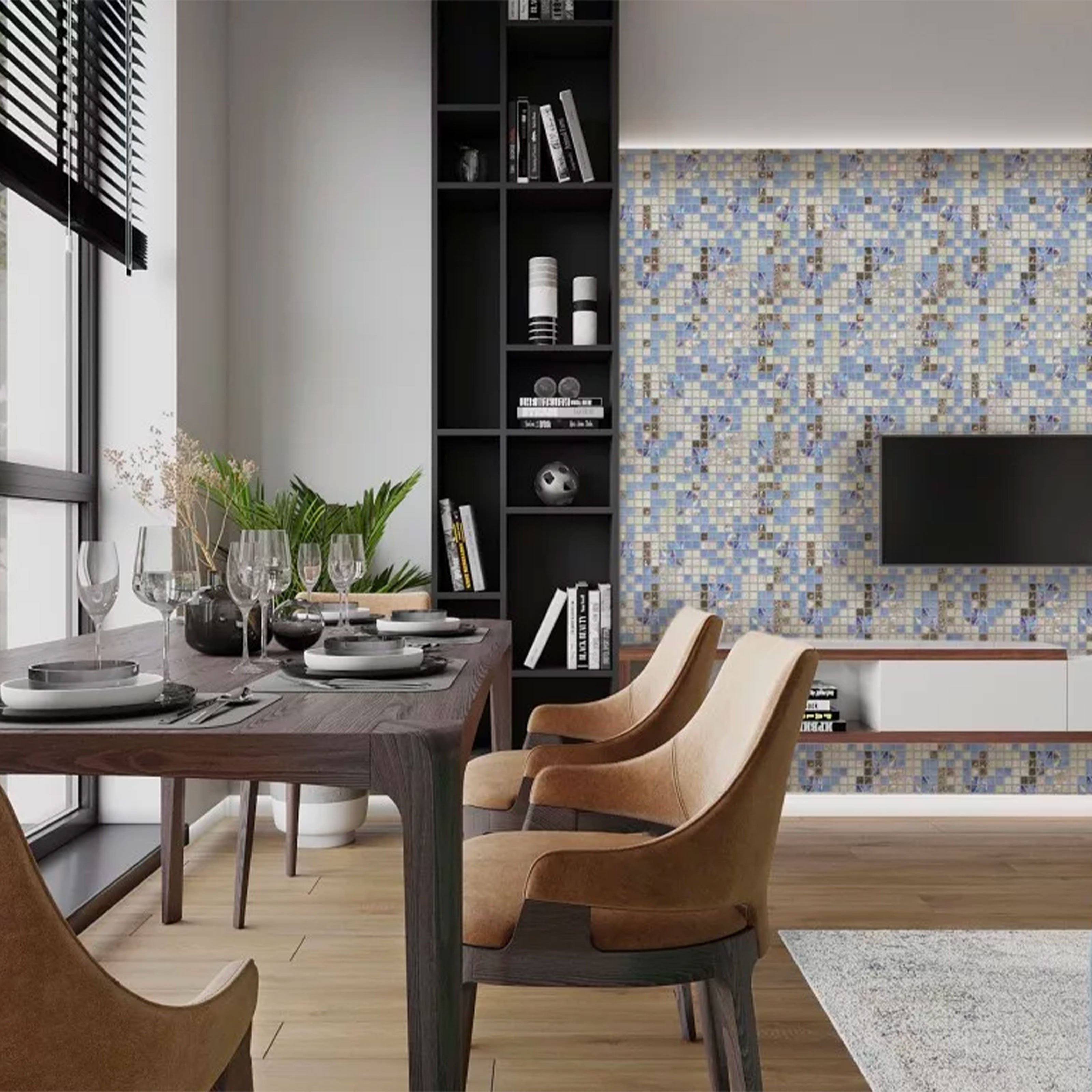 Pannelli 3D "AUTOADESIVI" in PVC GRANIT effetto MOSAICO BAGNO DOCCIA Realistici e isolanti. - Eternal Parquet