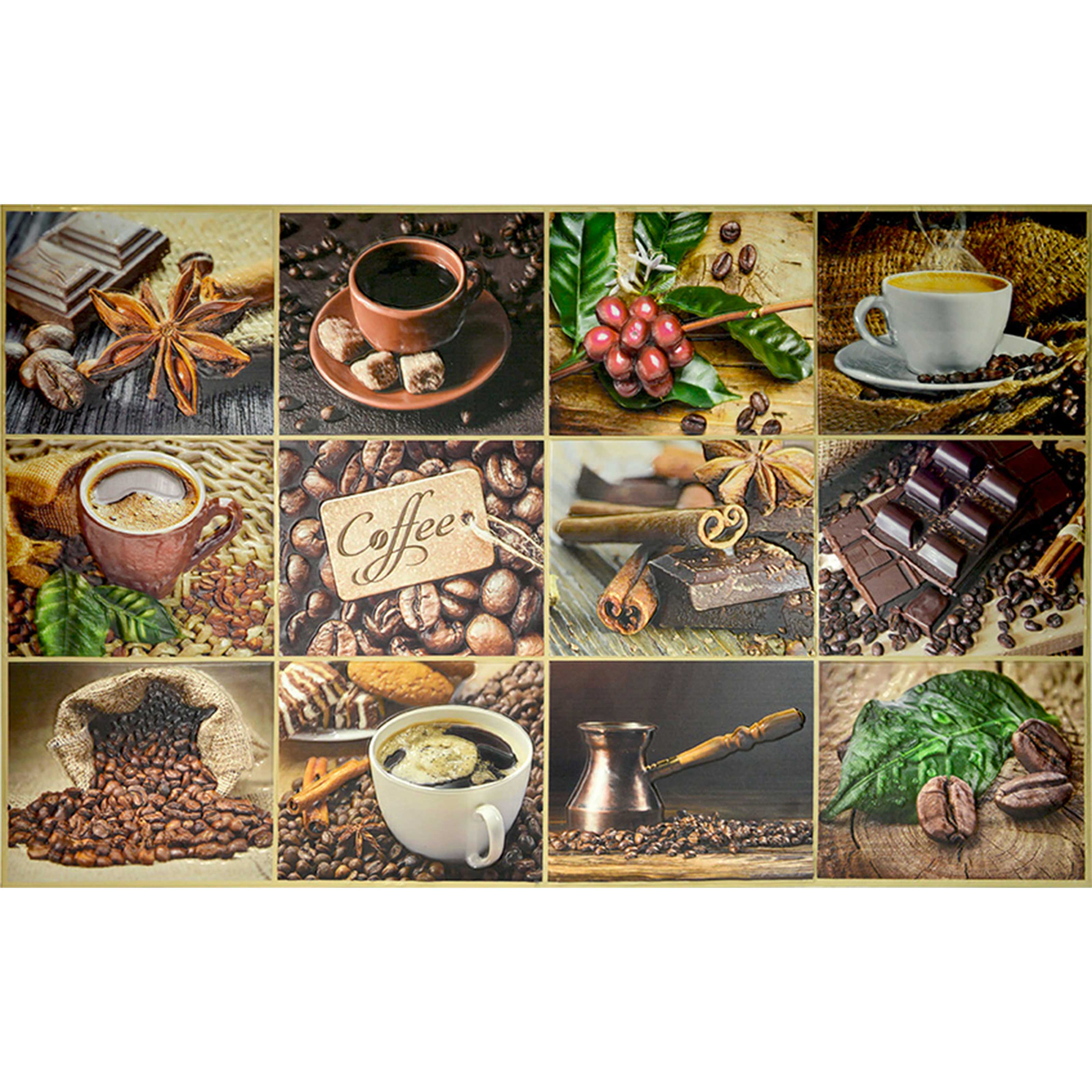 Pannelli 3D Rivestimento a parete in PVC a rilievo realistici parato di design COFFEE AND CHOCOLATE - Eternal Parquet