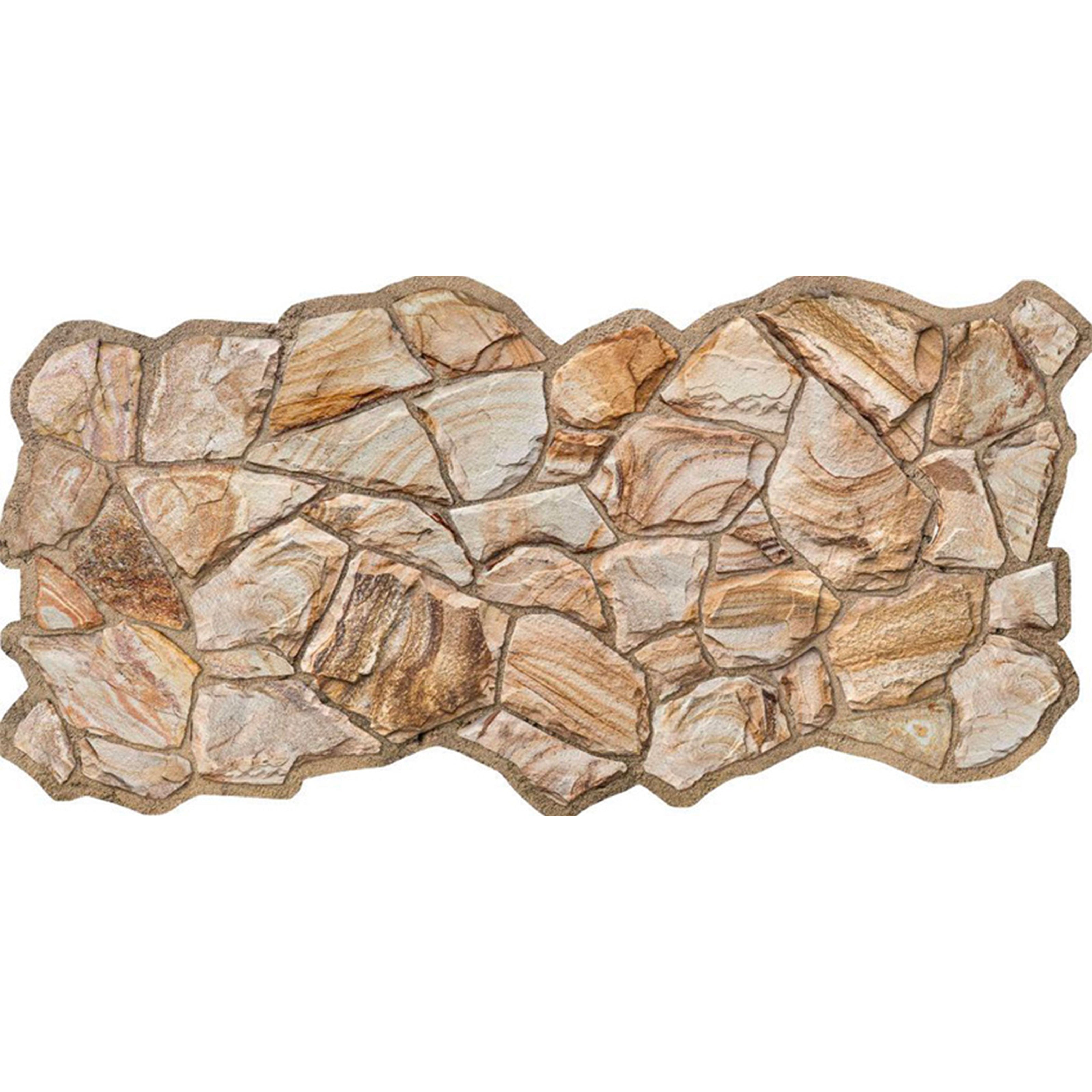 Pannelli 3D Rivestimento a parete in PVC effetto ARENARIA MIELE Realistici e isolanti. - Eternal Parquet