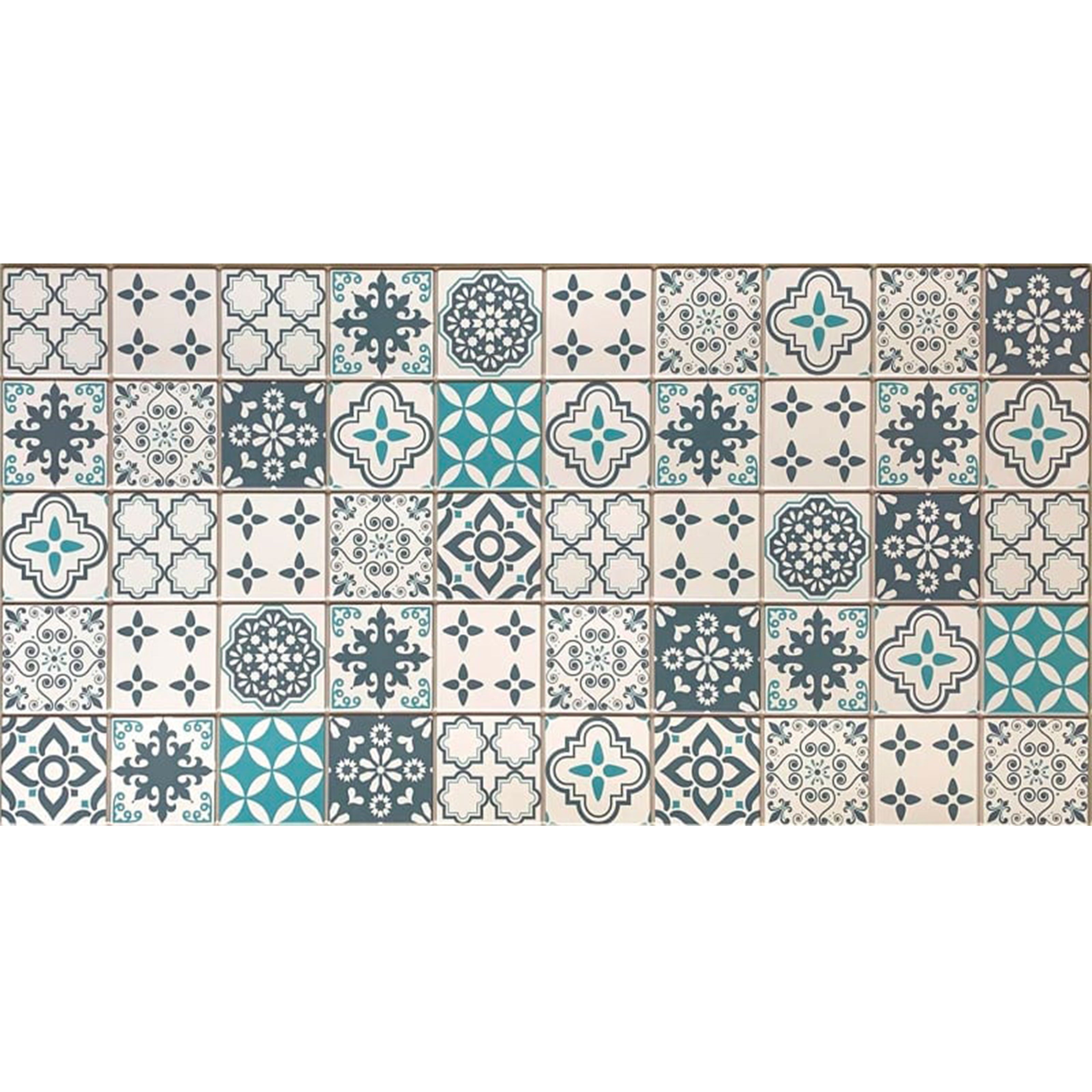 Pannelli-3D-Rivestimento-a-parete-in-PVC-effetto-CEMENTINE-OTTANIO-Realistici-e-isolanti. Eternal-Parquet