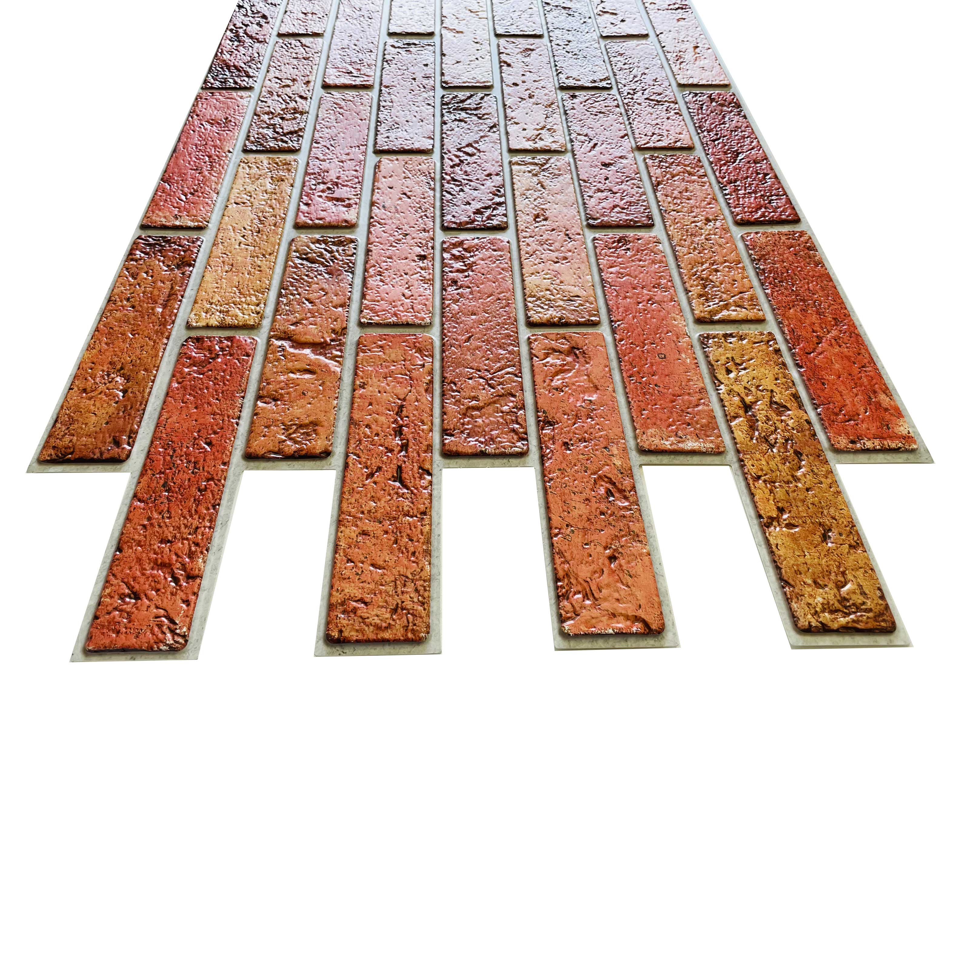 Pannelli 3D Rivestimento a parete in PVC effetto MATTONI COTTO Realistici e isolanti. - Eternal Parquet