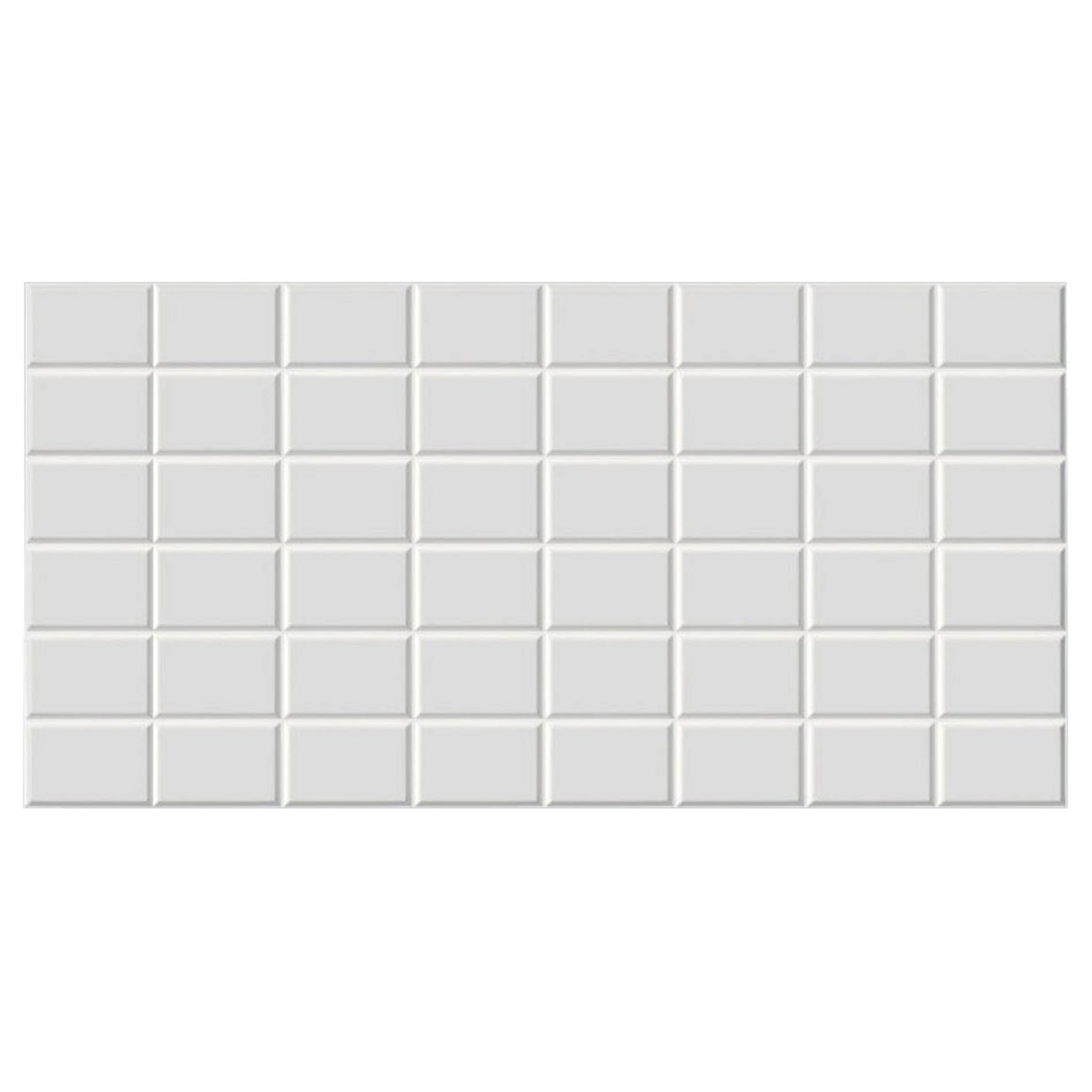 Pannelli 3D Rivestimento a parete in PVC effetto PIASTRELLE BIANCHE Realistici e isolanti. - Eternal Parquet