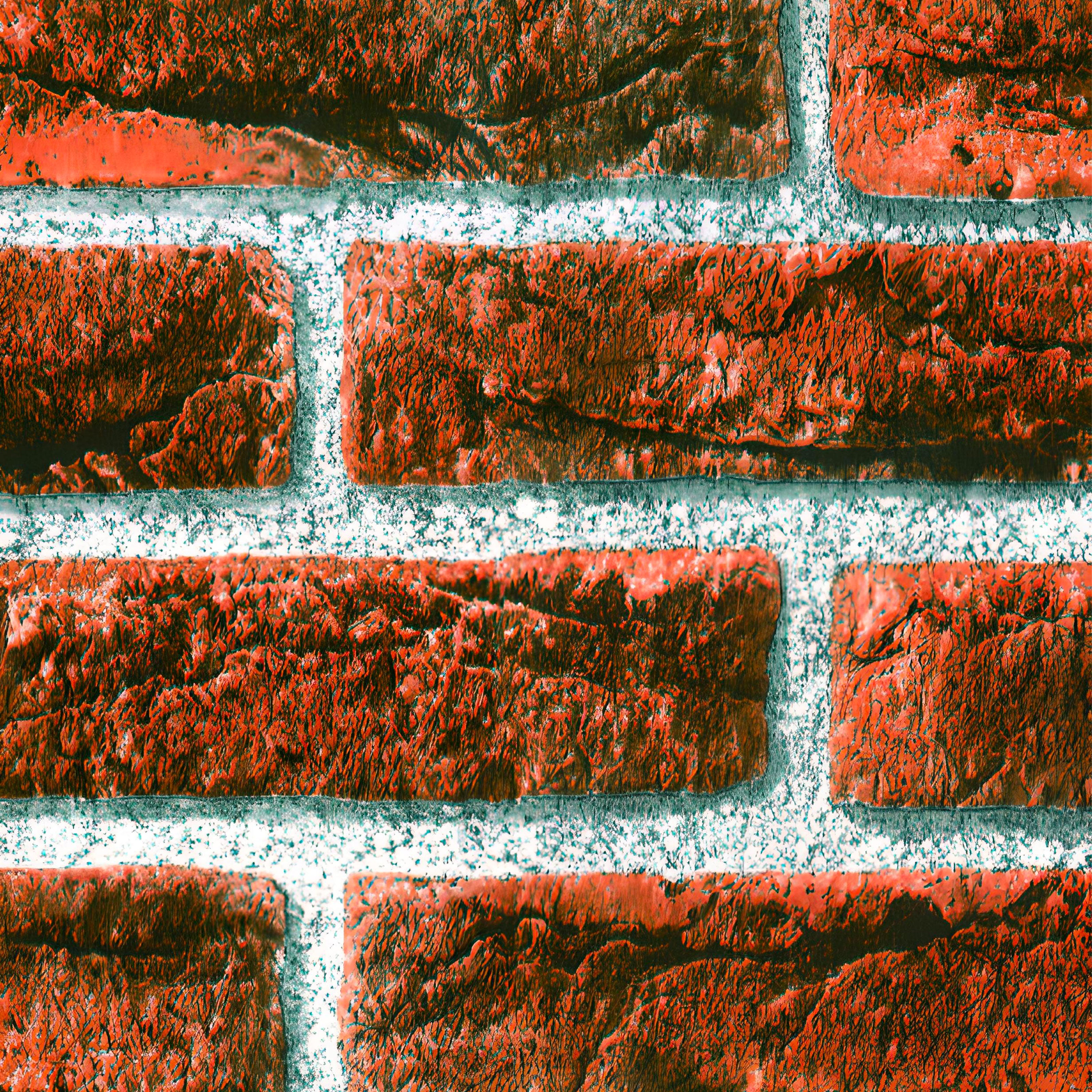 Rotolo 45cm x 15mt di pellicola adesiva effetto MATTONI ROSSI 3d HD per mura e mobili - Eternal Parquet