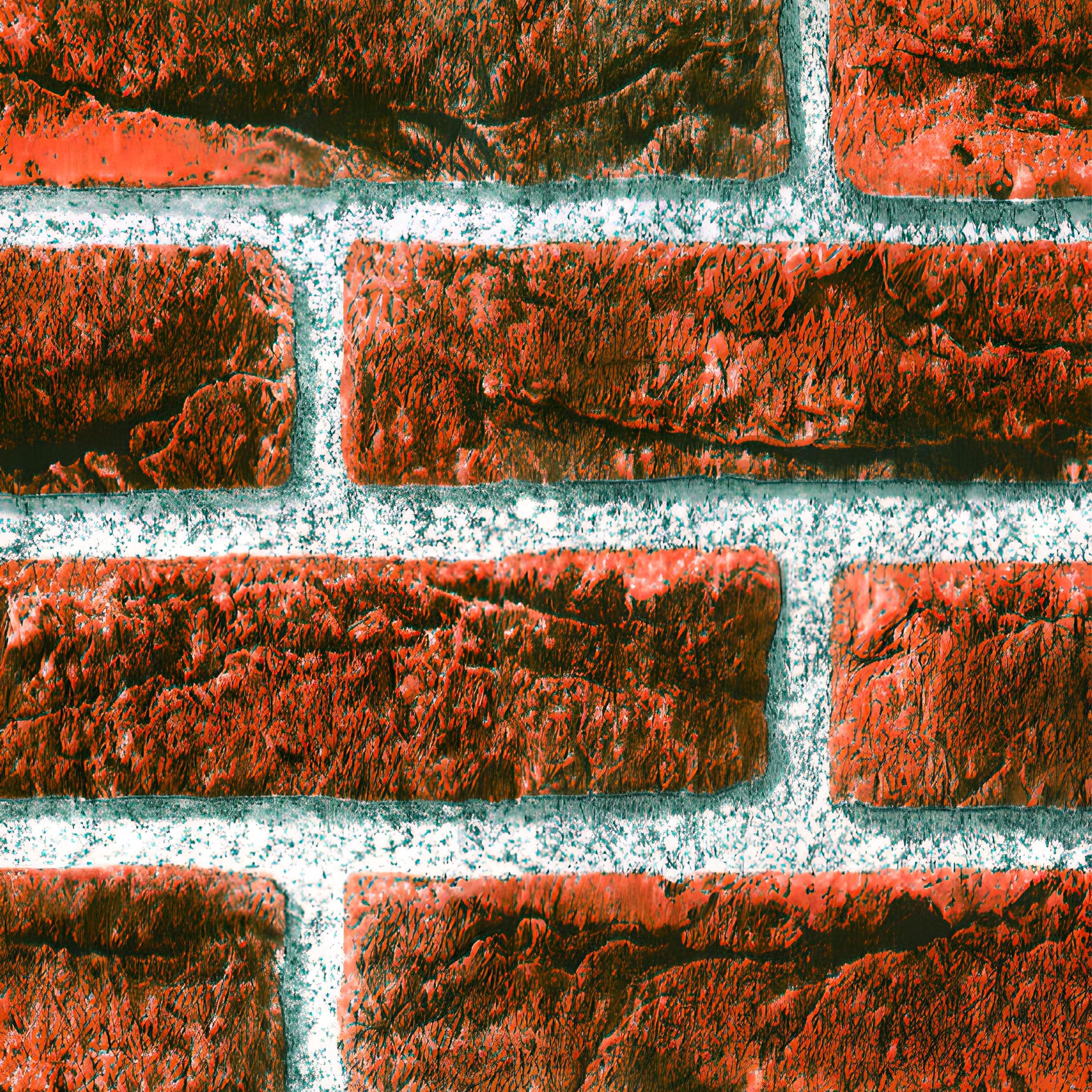 Rotolo 45cm x 2mt di pellicola adesiva effetto MATTONI ROSSI 3d HD per mura e mobili - Eternal Parquet