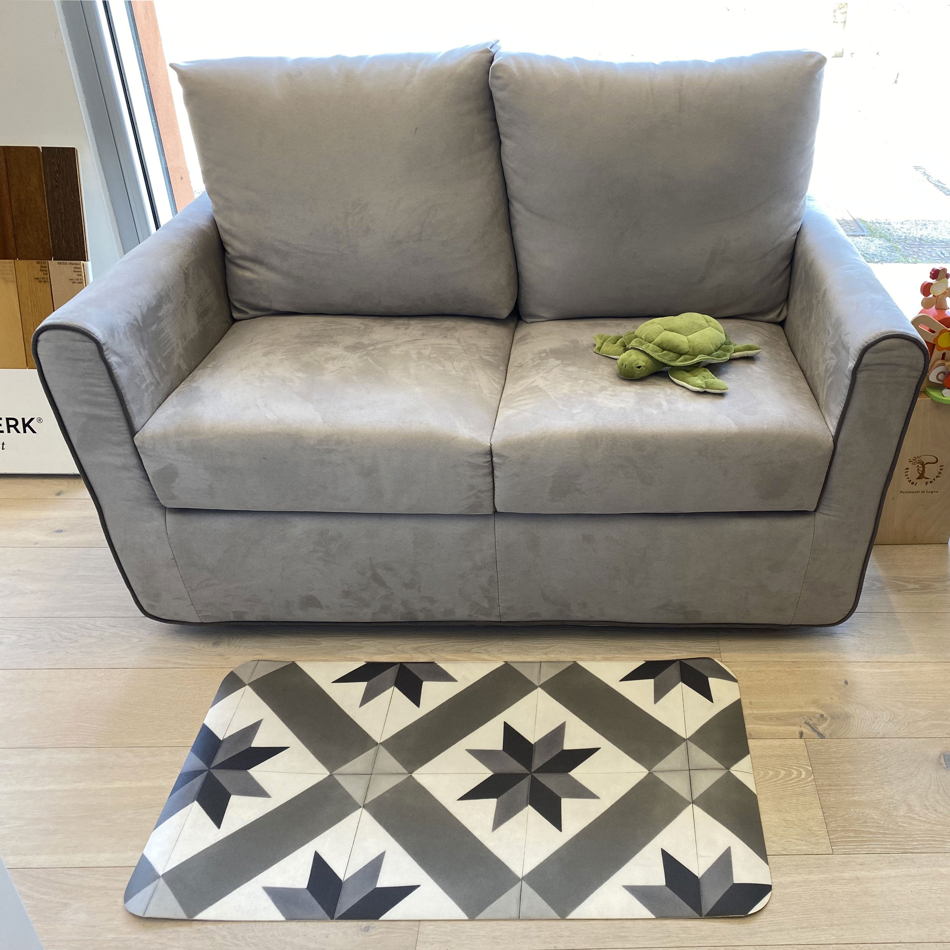 Zerbino 3D, tappeto in VINILE antiusura, inassorbente, antiscivolo - Eternal Parquet