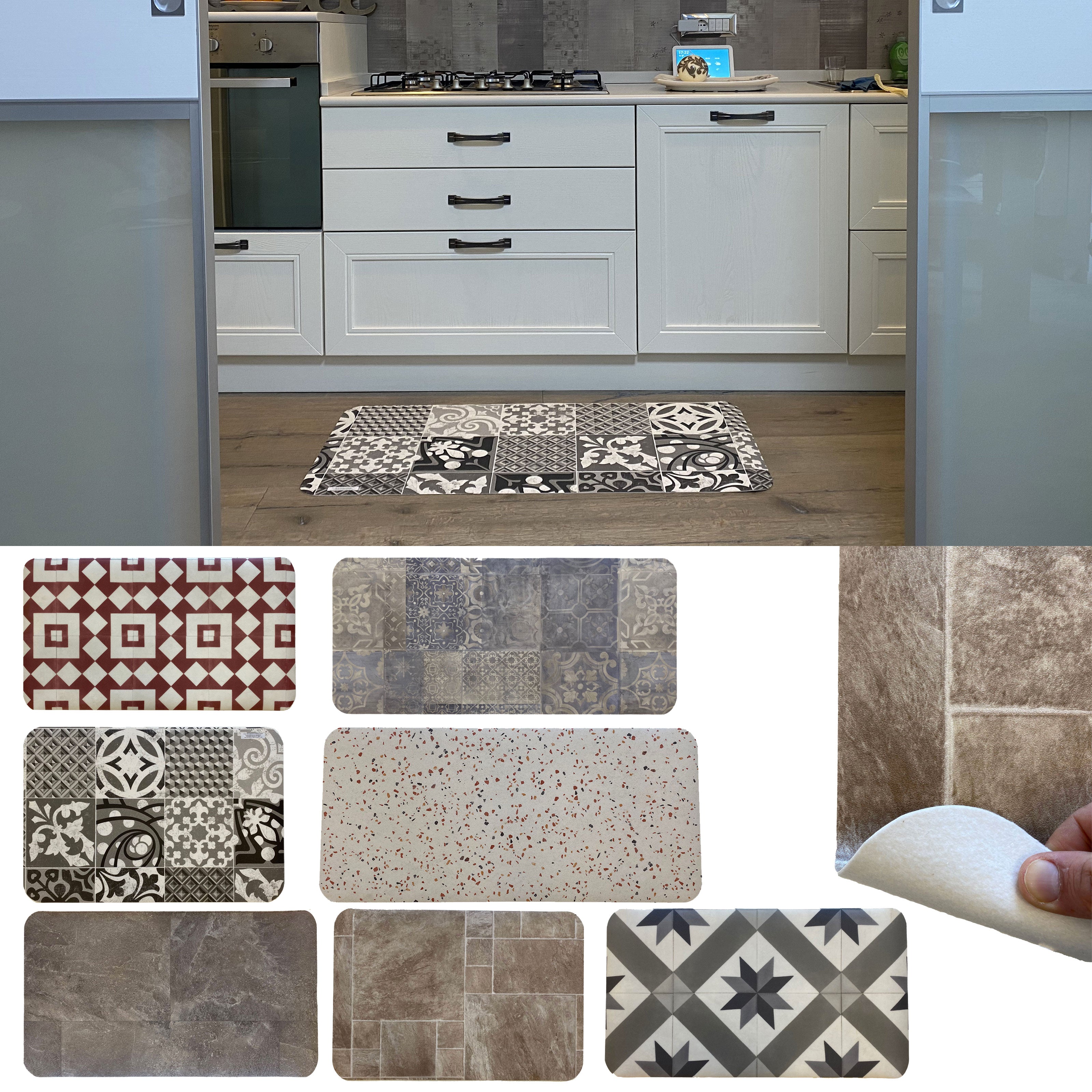 Zerbino 3D, tappeto in VINILE antiusura, inassorbente, antiscivolo - Eternal Parquet