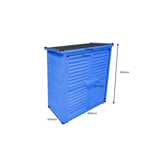 Armadio Da Giardino In Cunninghamia Impregnato 87x47x95hm BOX 0905 - Eternal Parquet