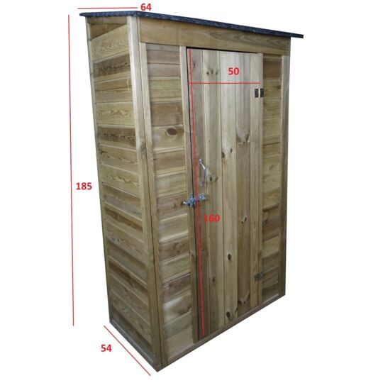 Armadio Murale A Pannelli Trattamento Autoclave 11x64x186cm ARM 1105 A - Eternal Parquet