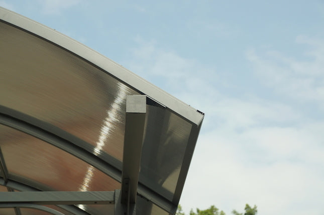 Tettoia Arrotondata Per Posto Auto In Alluminio E Policarbonato 360x760x360cm - Eternal Parquet