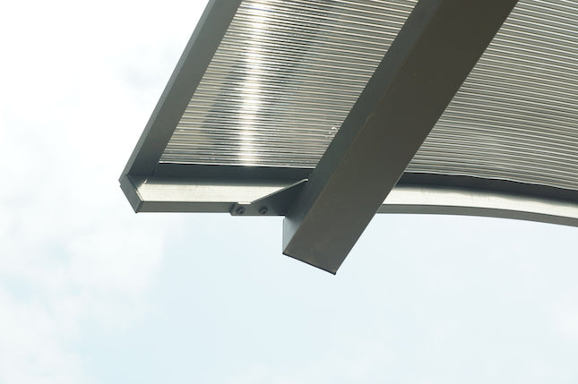 Tettoia Arrotondata Per Posto Auto In Alluminio E Policarbonato 360x760x360cm - Eternal Parquet