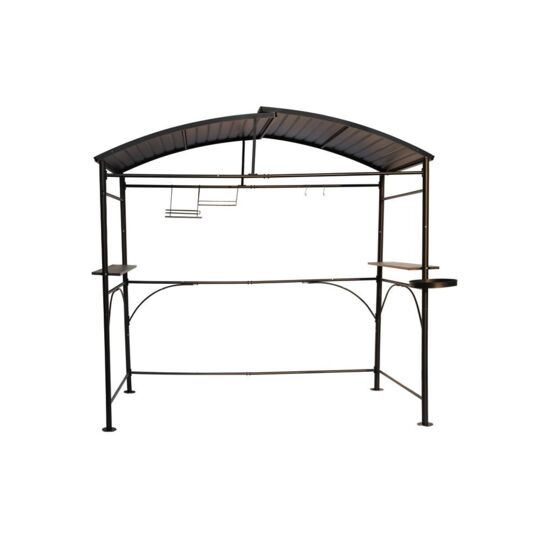 Tettoia Per Barbecue In Policarbonato Tetto In Acciaio 240x150x230cm - Eternal Parquet