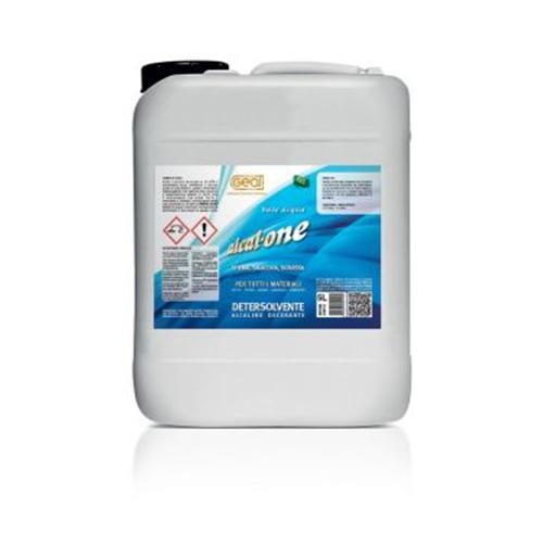 Detersolvente alcalino decerante rimuove residui di colle vernici 5Lt Geal ALCAL-ONE - Eternal Parquet