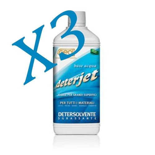 Detersolvente Sgrassante sporco organico olio e grasso 3X1L Geal DETERJET Prezzo Offerta - Eternal Parquet