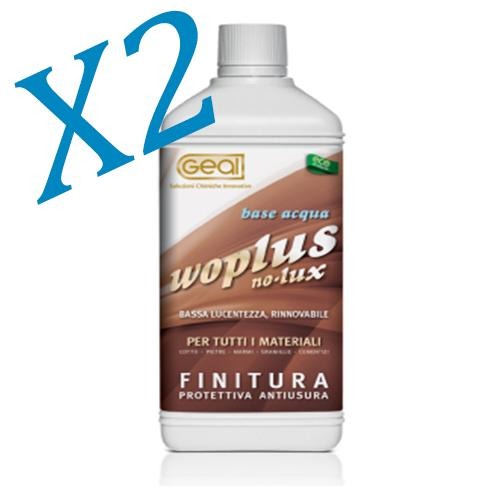Finitura protettiva antiusura antimacchia pavimenti in cotto pietra marmo 2X1L Geal WOPLUS NO-LUX Prezzo Offerta - Eternal Parquet