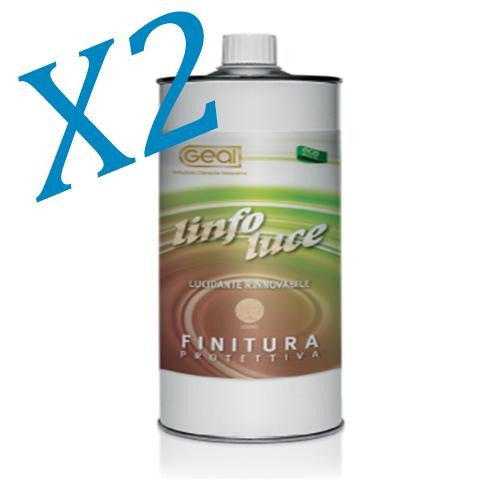 Finitura protettiva oleo cerosa lucidante per legno 2X1Lt Geal LINFOLUCE Prezzo Offerta - Eternal Parquet
