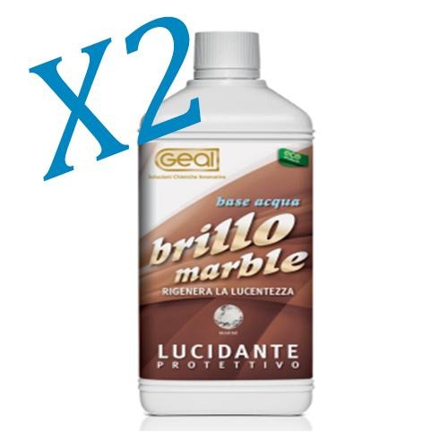 Lucidante - Protettivo per marmo e granito consumato 2X1Lt Geal BRILLO MARBLE Prezzo Offerta - Eternal Parquet