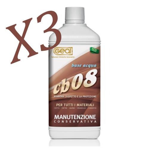 Manutenzione conservativa per cotto terracotta e pietra 3X1L Geal CB 08 Prezzo Offerta - Eternal Parquet