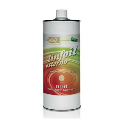 Olio 1L Geal Linfoil esterno impregnante ravvivante per pavimenti legno - Eternal Parquet